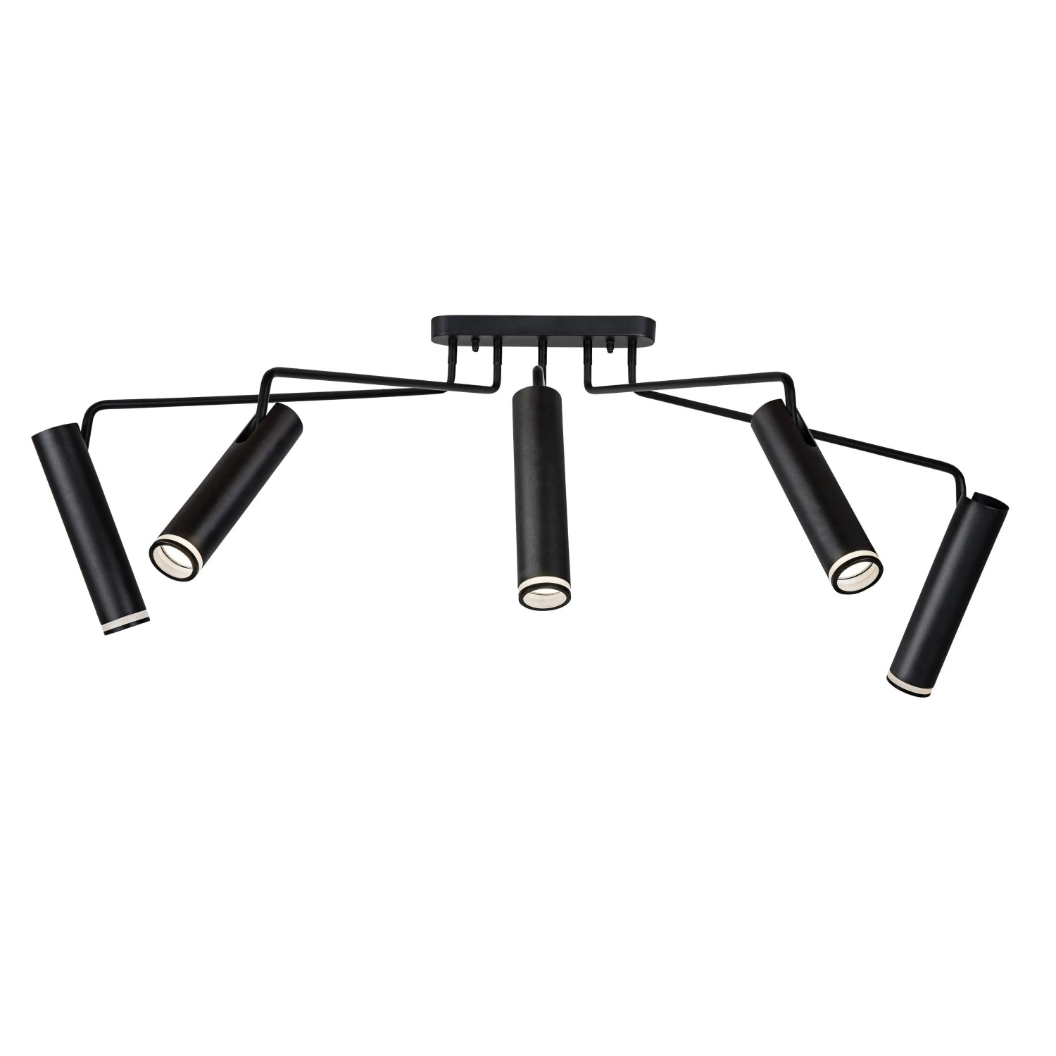 Rabalux Lampa sufitowa Senobia 5x35W GU10 czarna