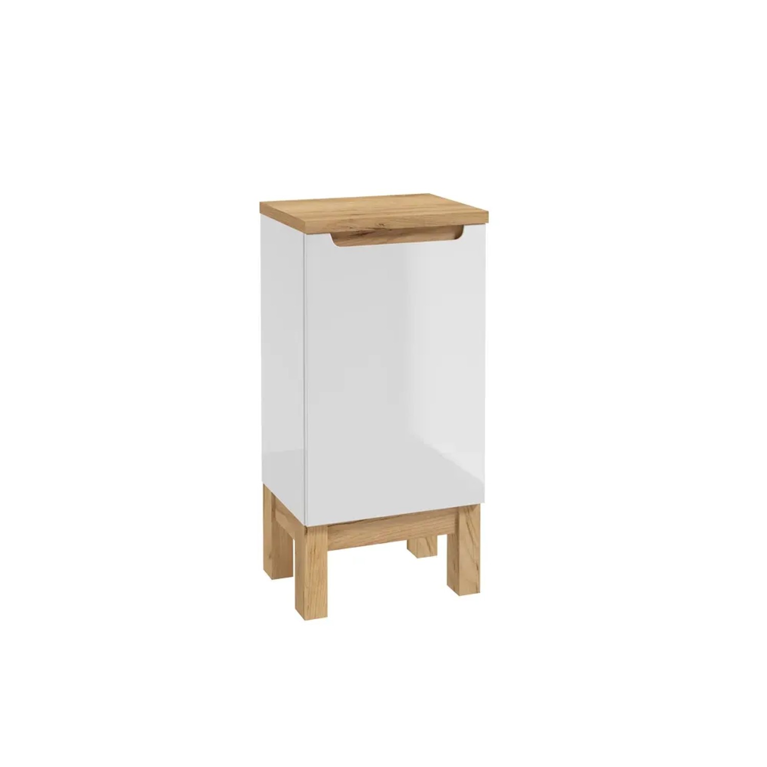 Defra Szafka stojąca Space 40 cm biała / dąb