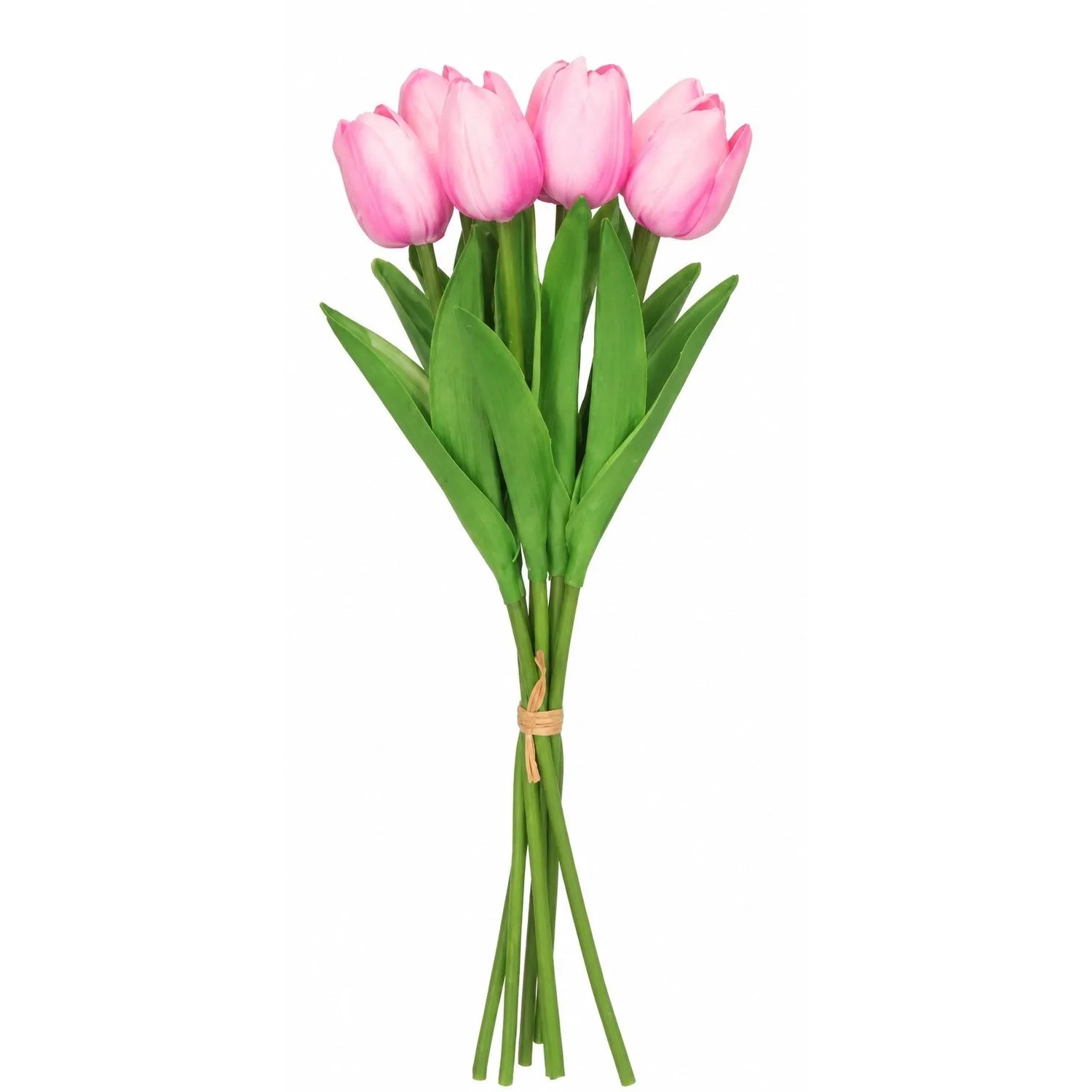 Sztuczne bukiet tulipan ciemny róż - 35 cm