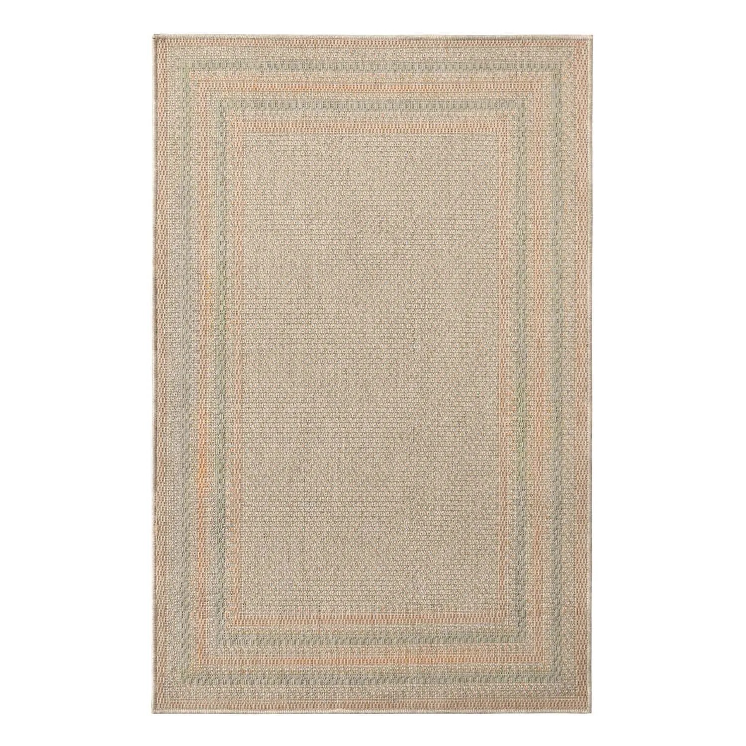 Indavo Dywan zewnętrzny PALOMA 80 x 140 cm ramka zielona