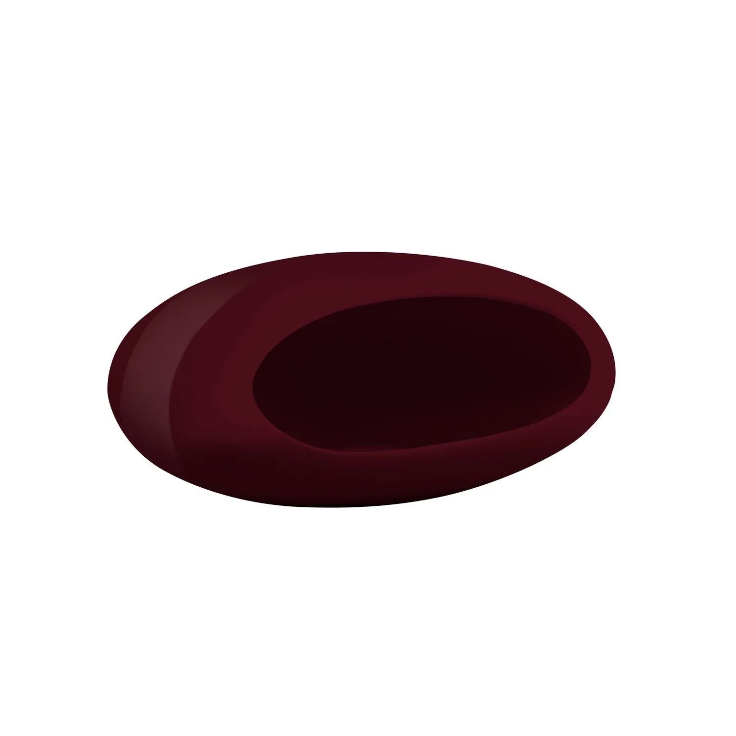 Wazon Egg bordowy wys. 13 cm