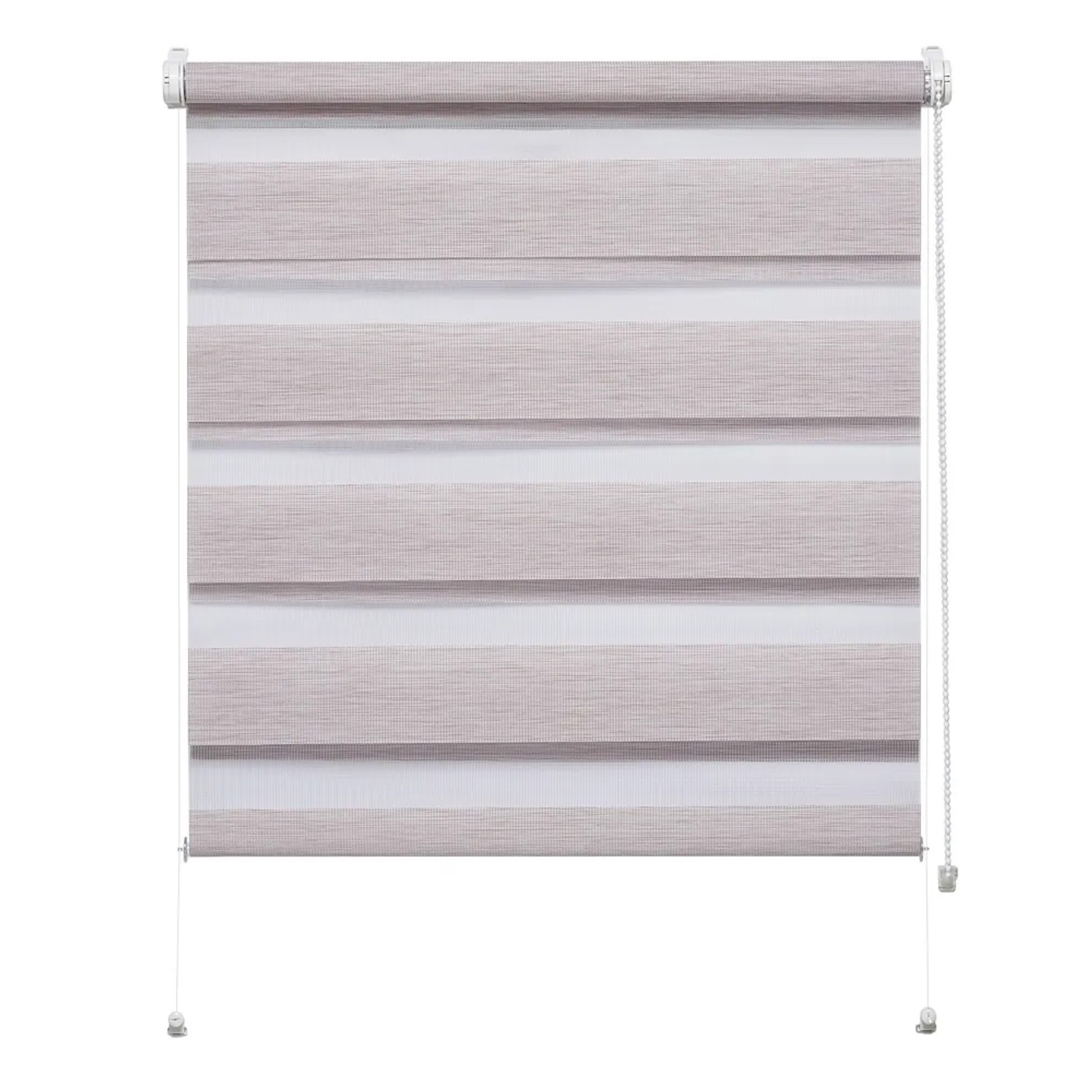 Mini roleta ZEBRA SILVALIN Dzień/Noc mocca 105 cm x 150 cm