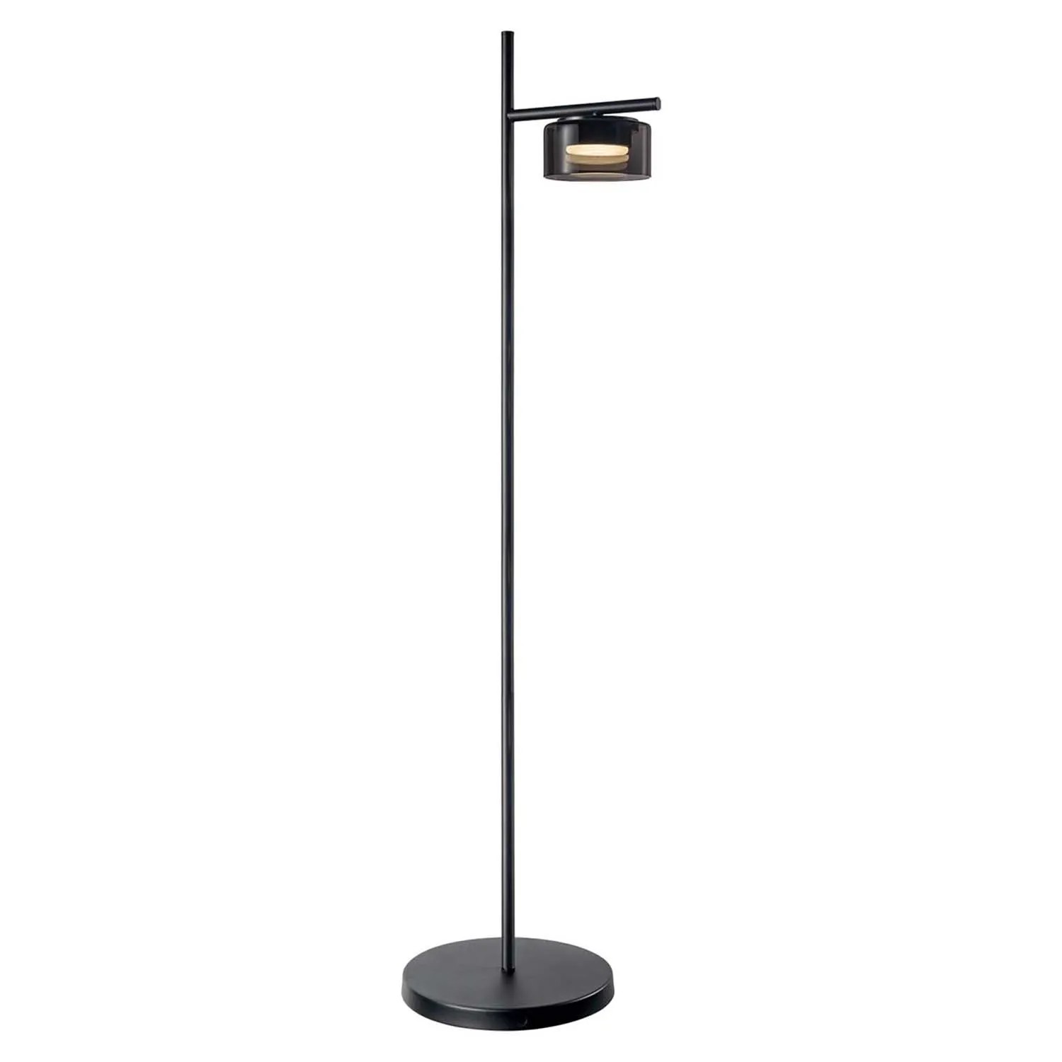 Goldlux Lampa podłogowa OFELIA 1xGX53 6W 4000K 660lm smoky