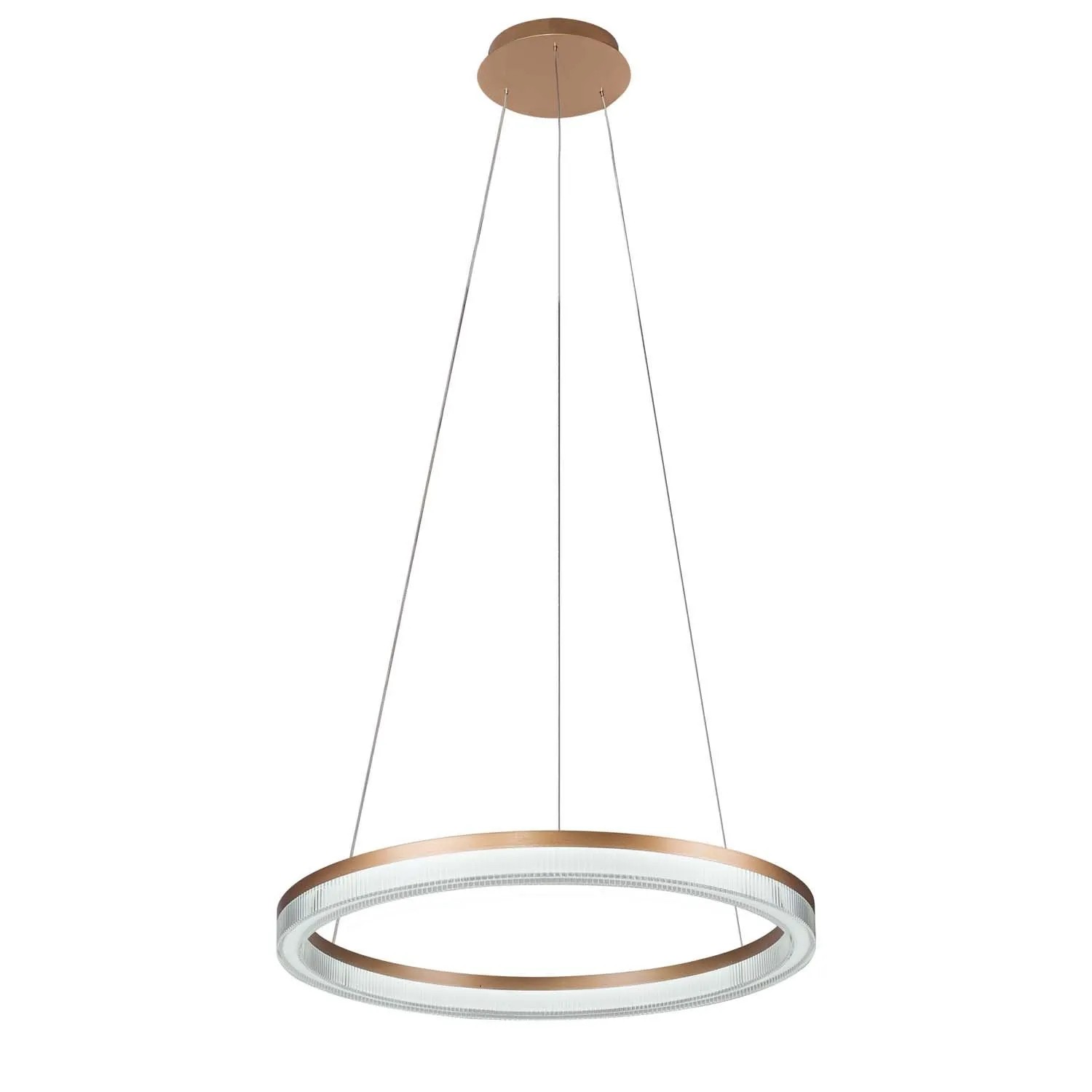 Light Prestige Lampa wisząca LED MIDWAY CRISTAL TRIANGLE 40W CCT 5000lm złota