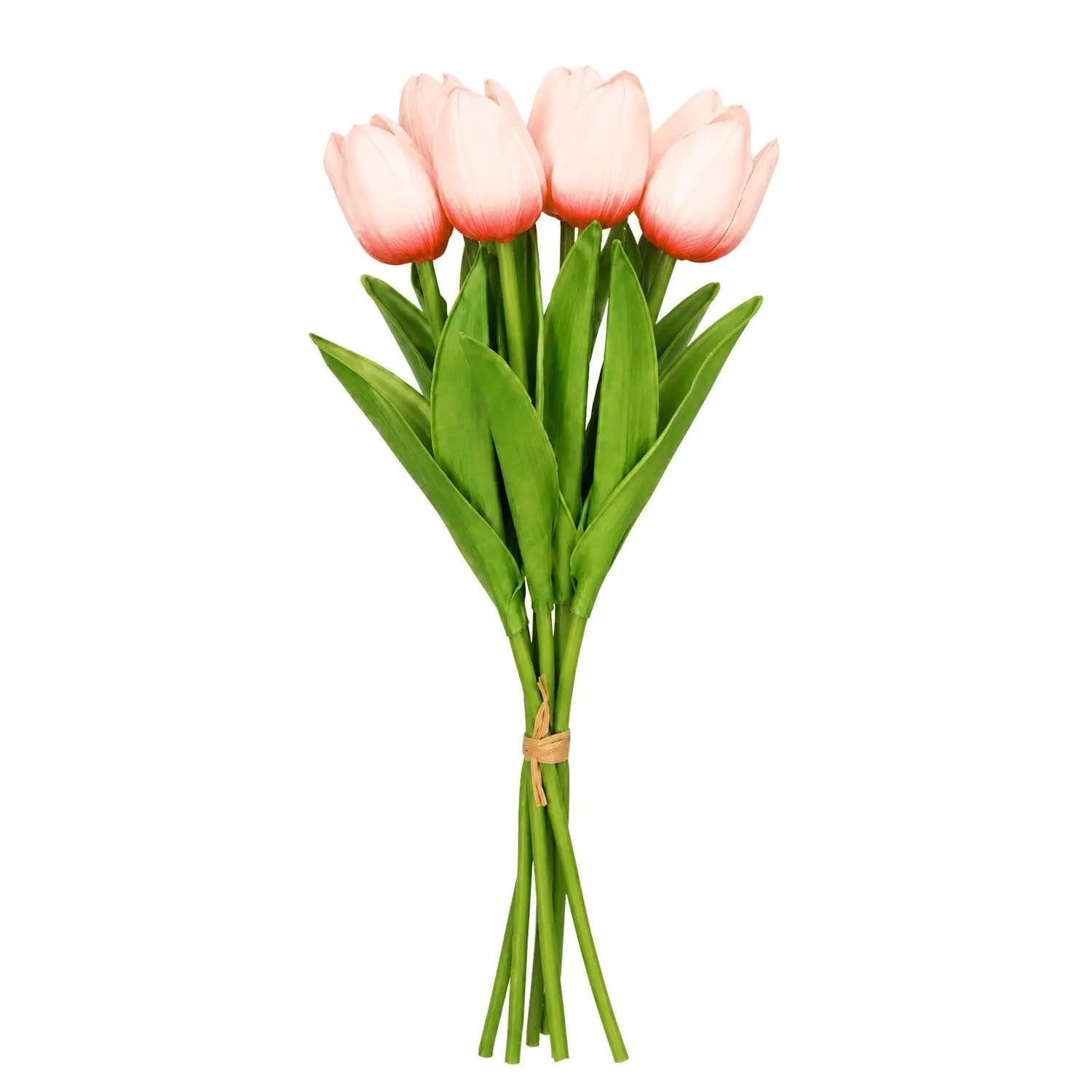 Sztuczne bukiet tulipan róż ombre - 35 cm