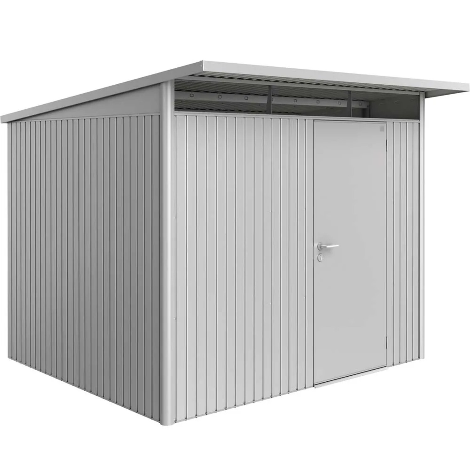 Biohort Domek ogrodowy AvantGarde A6 srebrny drzwi pojedyncze - 260 x 260 cm