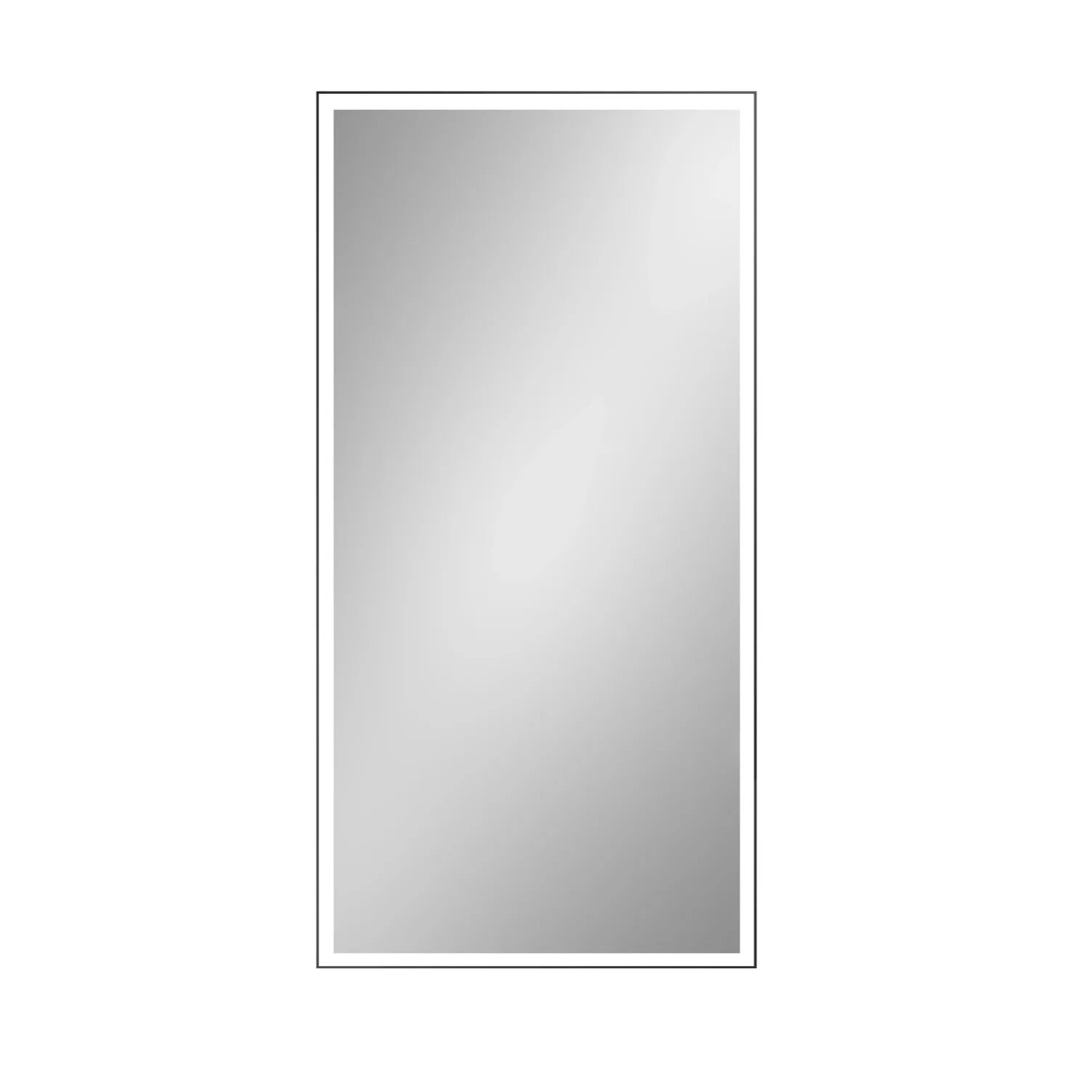 Lustro z LED Classic Line czarna rama 65x120