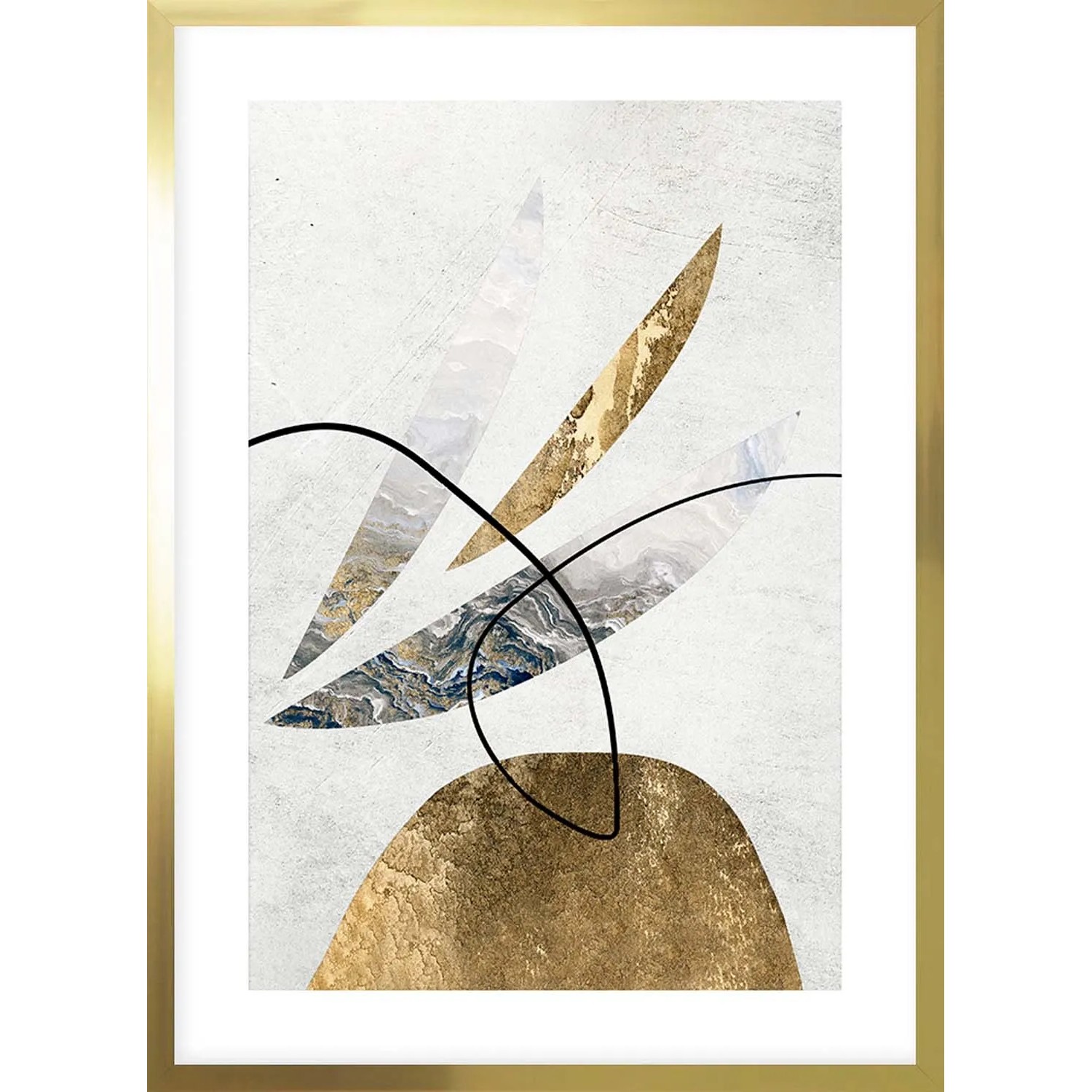 ARS LONGA Obraz GOLD LULLABY 53 x 73 cm