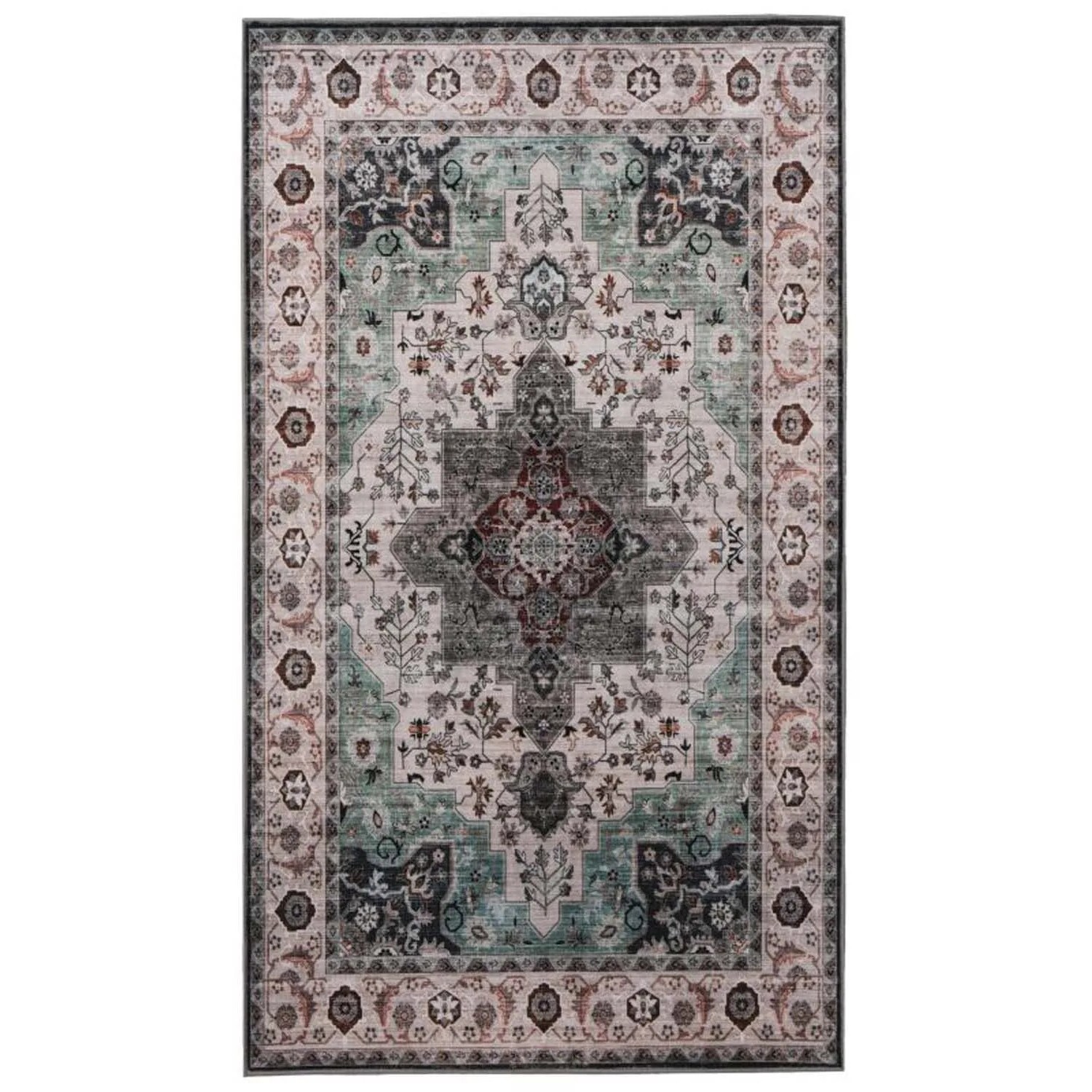 Splendid Dywan drukowany LISBET mikrofibra 50 x 80 cm zielony