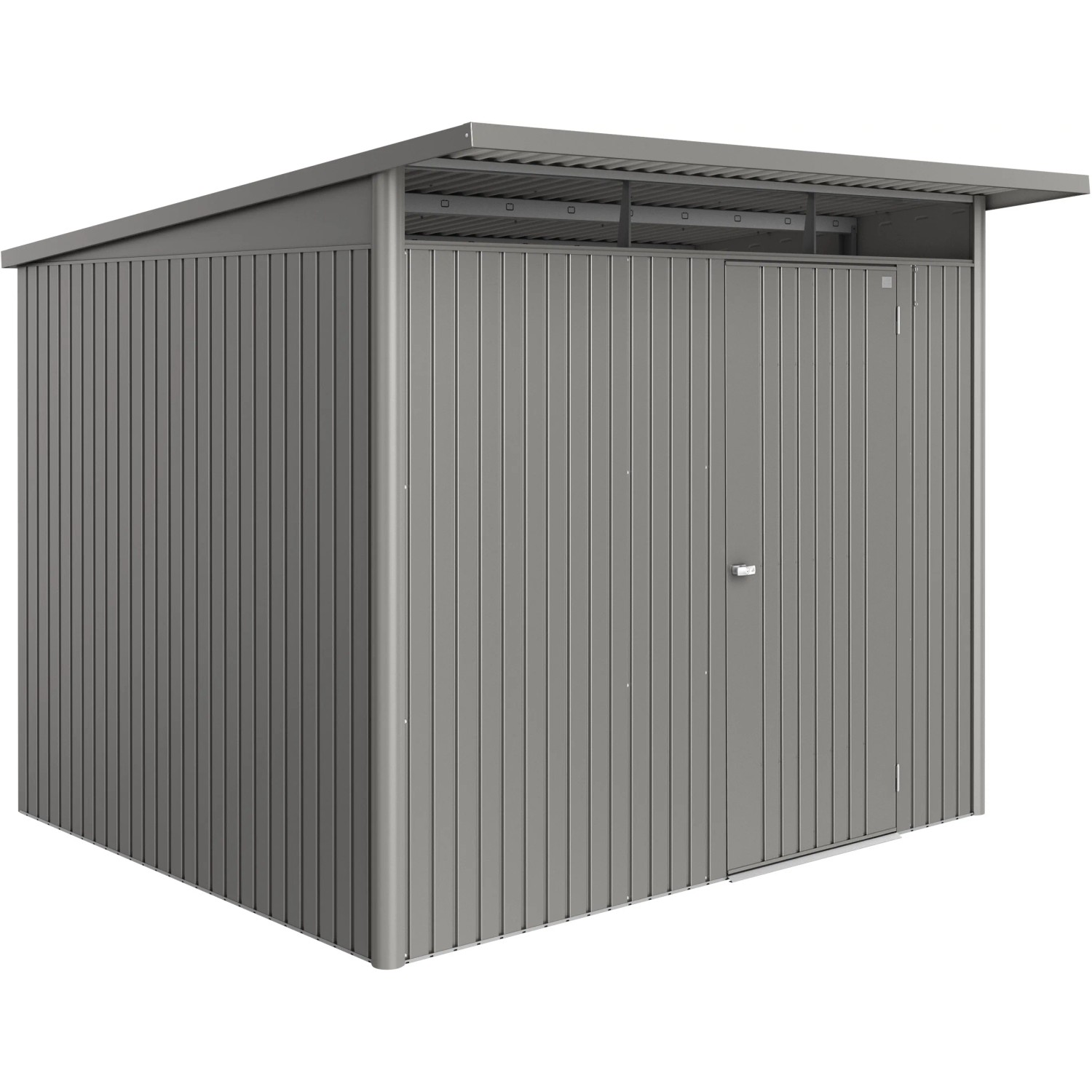 Biohort Domek metalowy AvantGarde ECO A6, drzwi standard, szary kwarc. metalik