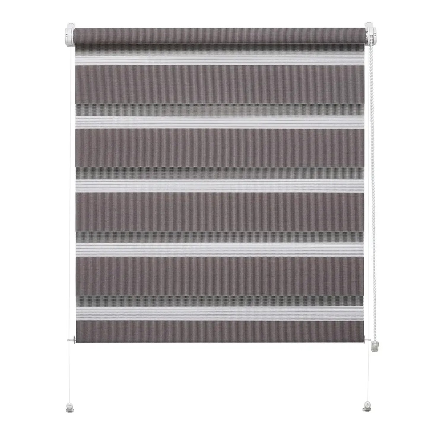 Mini roleta ZEBRA CLASSIC Dzień/Noc popielata 68 cm x 215 cm