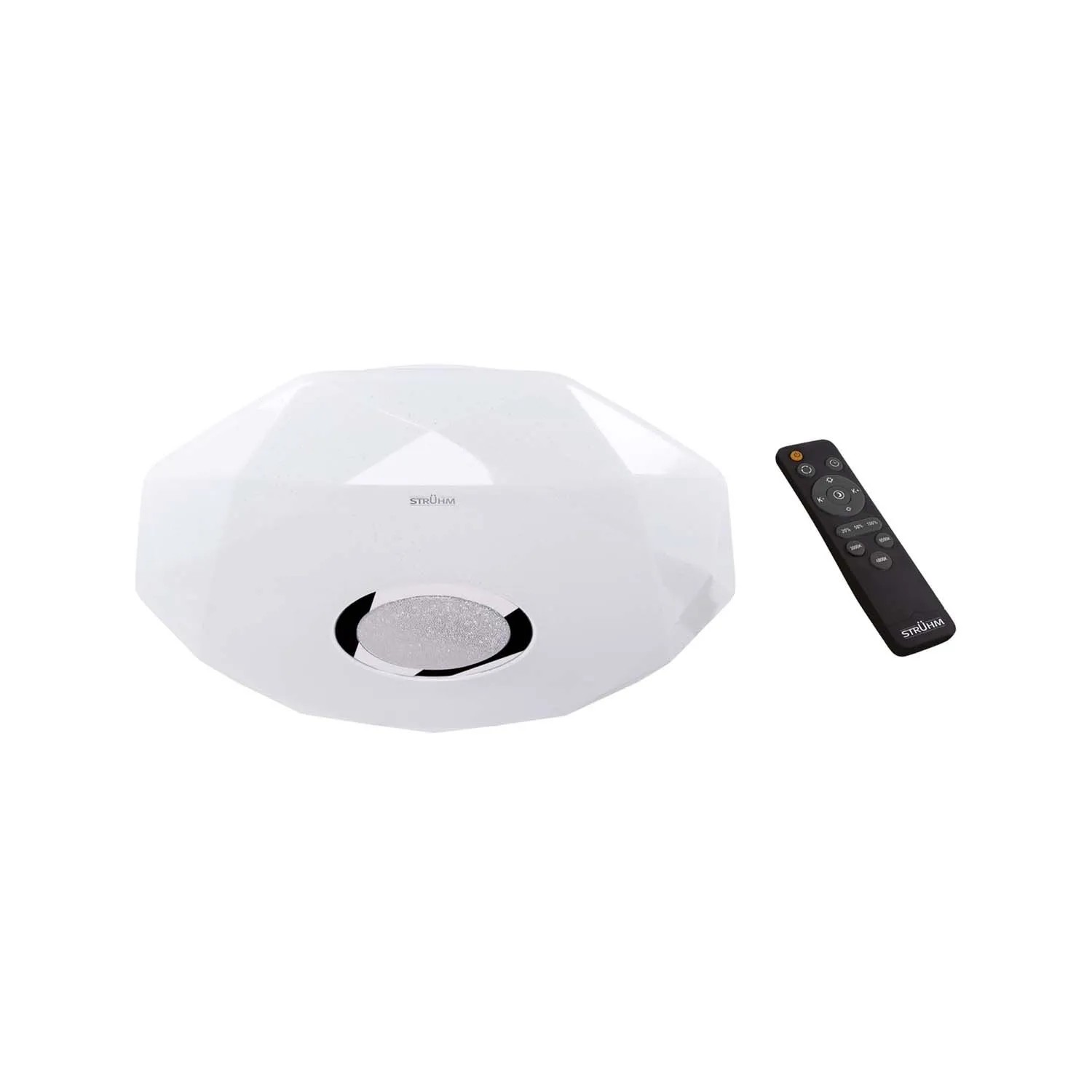 Struhm Plafon okrągły z pilotem IRYNA LED C 24W CCT 2240lm IP44 śr. 39,5cm biały
