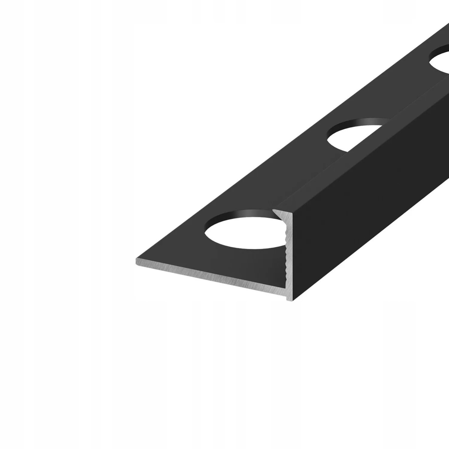 Eviso Listwa wykończeniowa aluminiowa L czarny mat 12 x 2700 mm