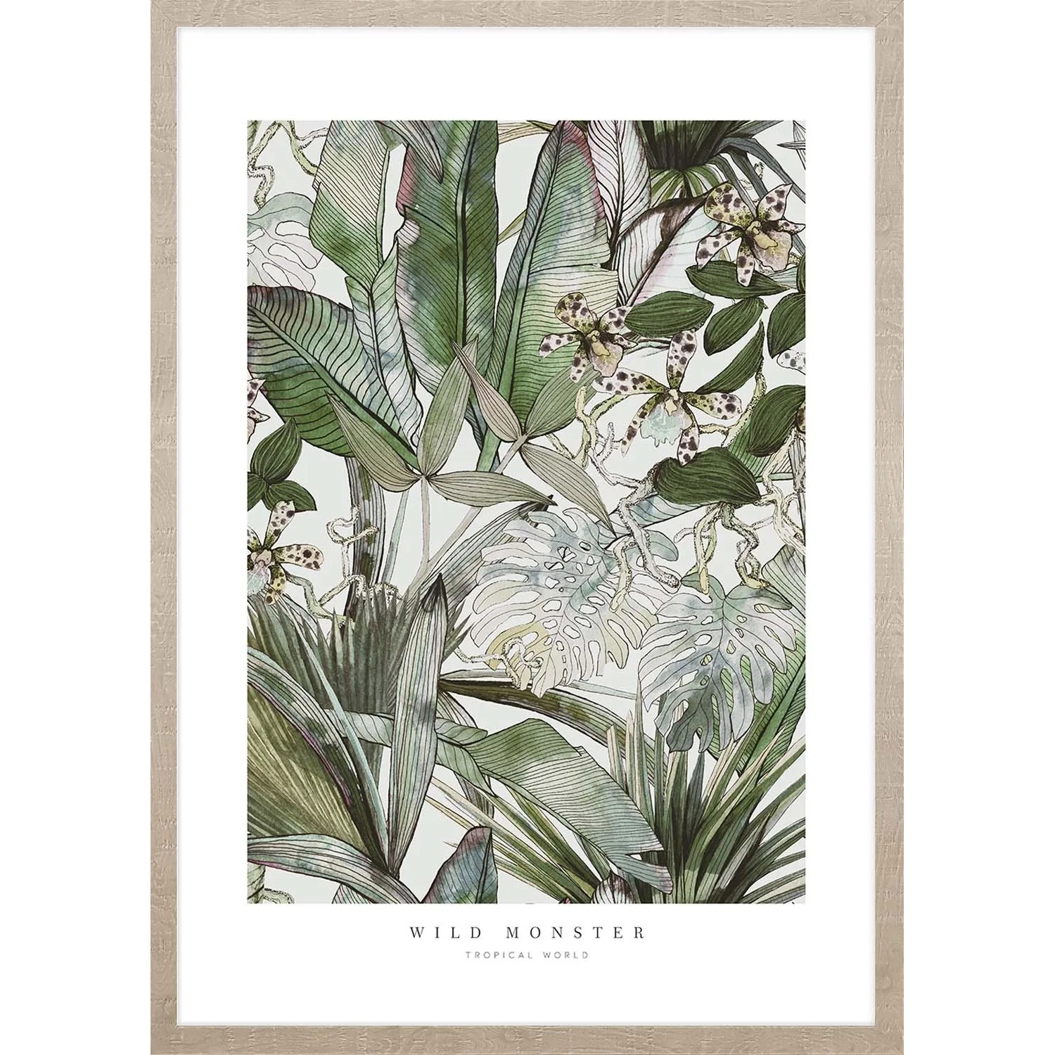 ARS LONGA Obraz TROPICAL GREEN WORLD 53 x 73 cm