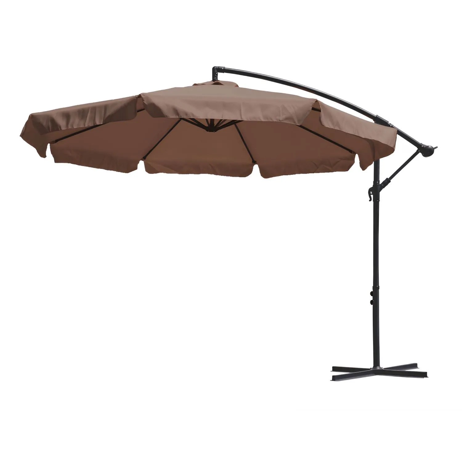Parasol ogrodowy CZAPLA 2 brązowy - śr. 300 cm