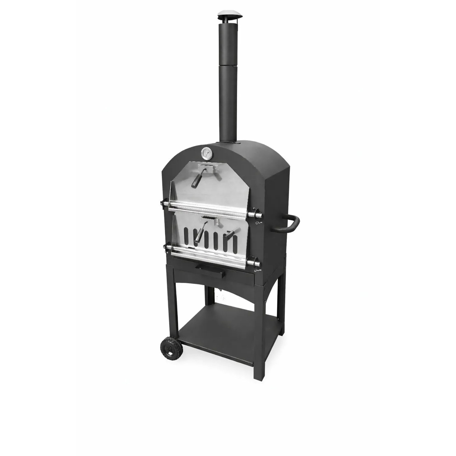 Bottari Grill węglowy VESUVIO 3w1 z komorą do pieczenia pizzy