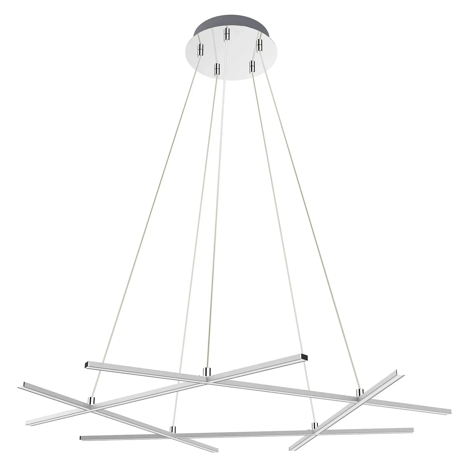 Candellux Lampa wisząca ANDROS 50W 4000K 4200lm srebrna