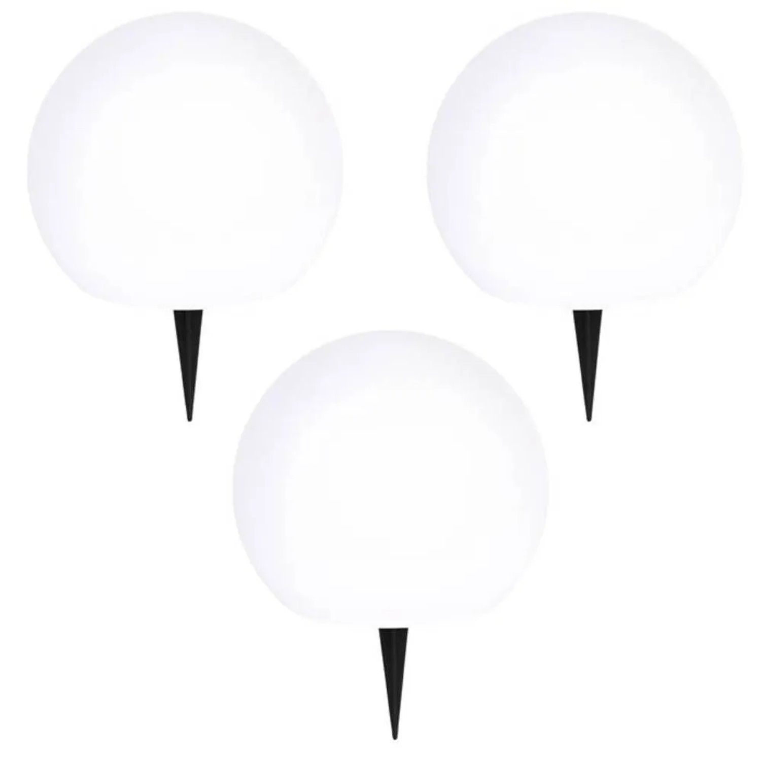 Zestaw 3 kul solarnych LUNAR o średnicach 20/25/30 cm