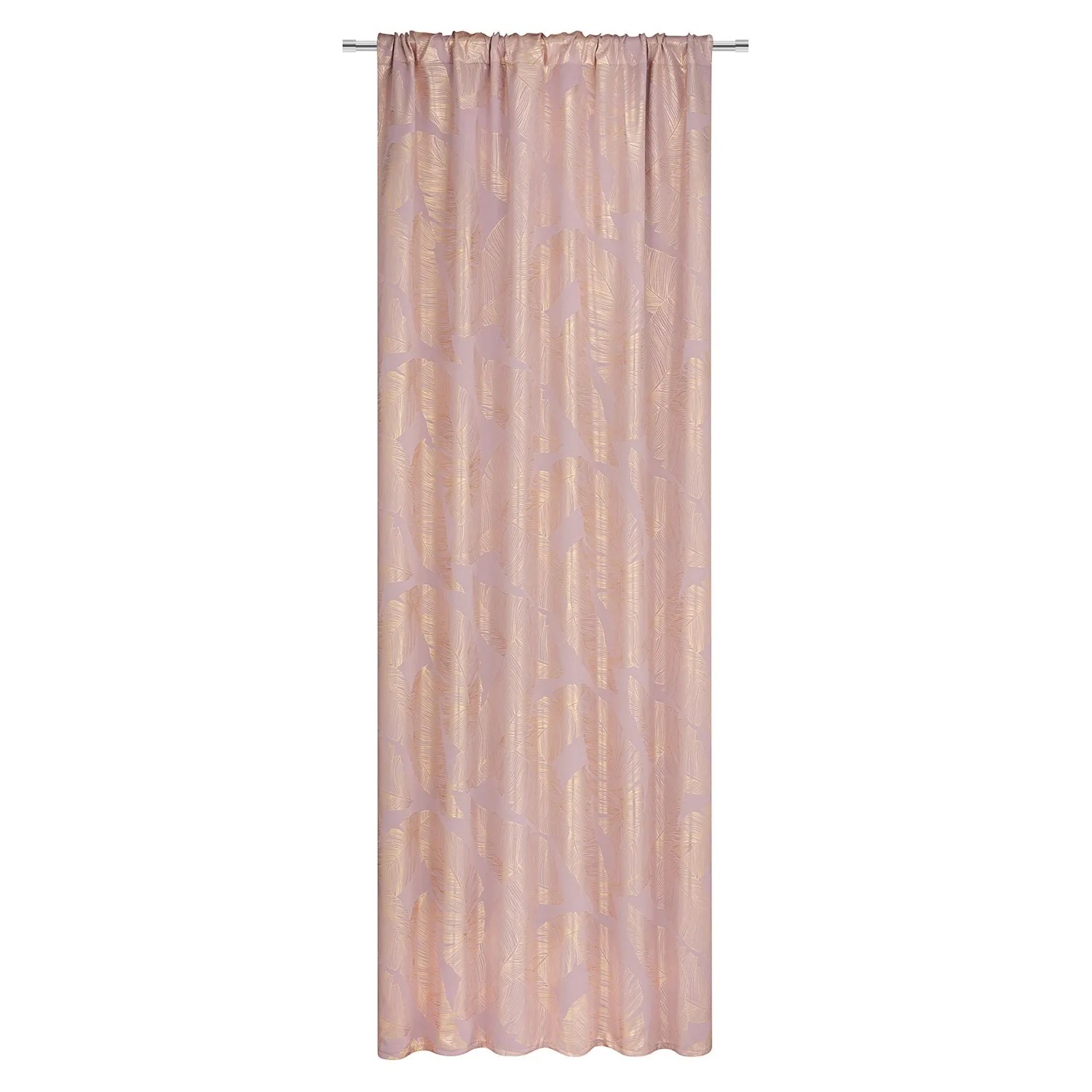 Zasłona GREAT na taśmie 135 cm x 300 cm różowa