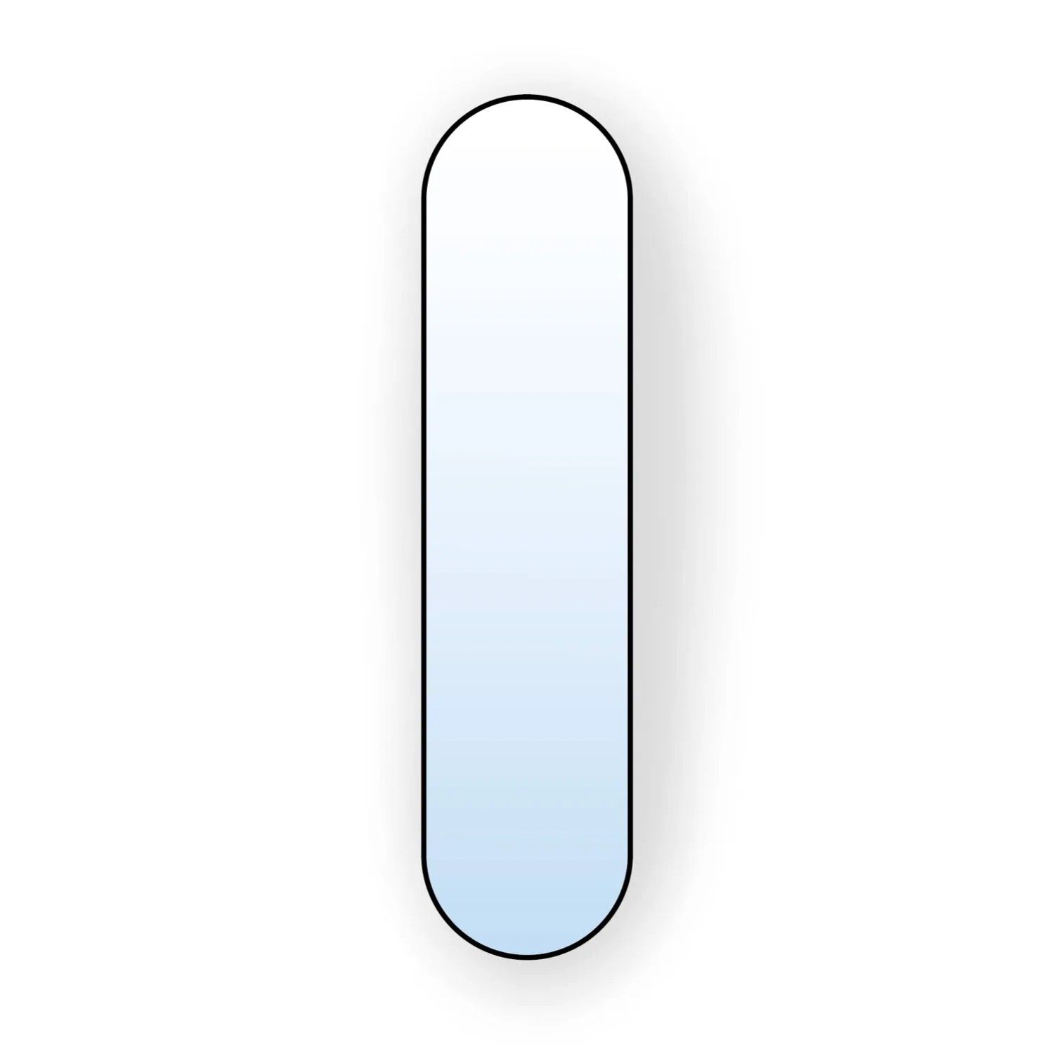 Lustro Pastille Czarne Oval 110x50
