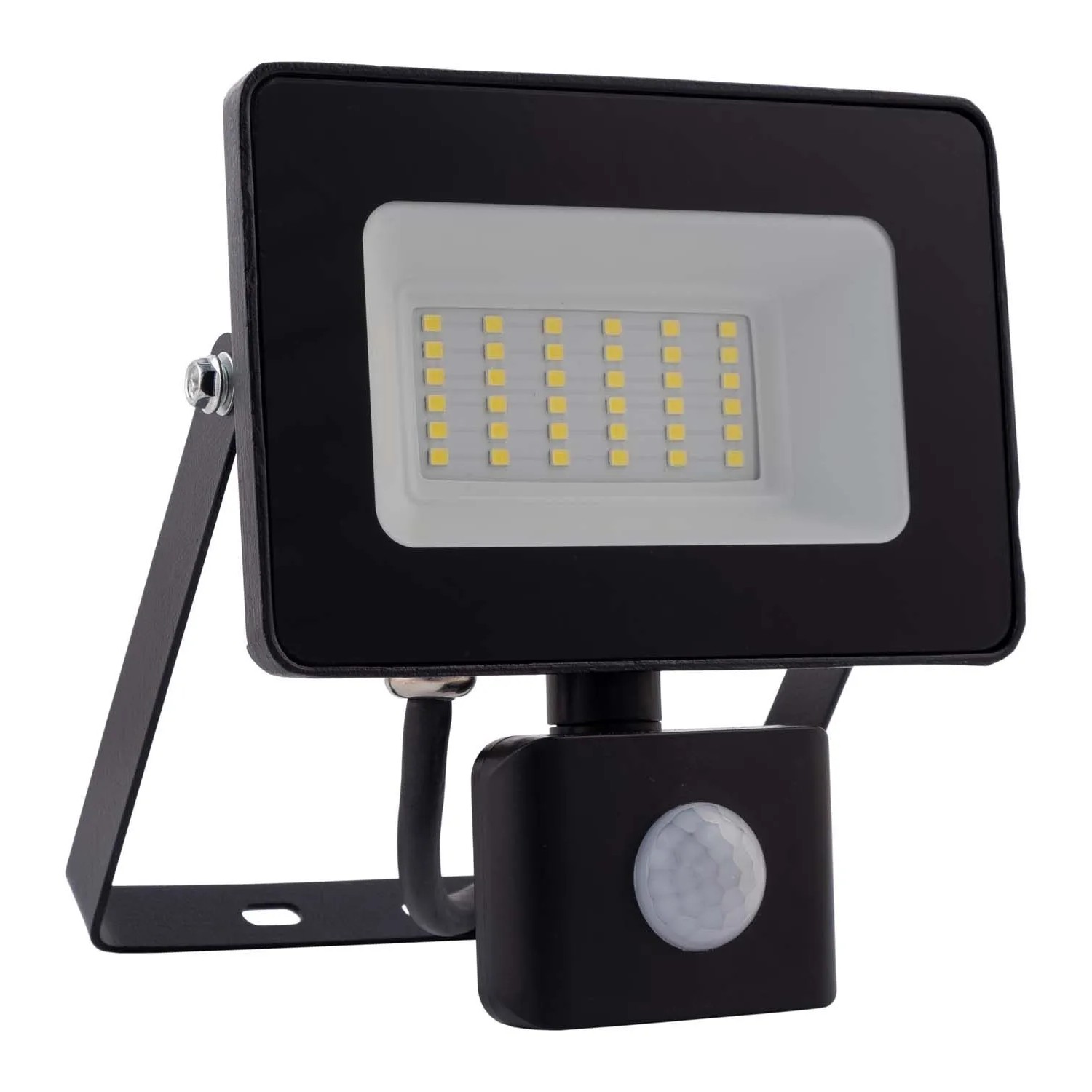 Germina Naświetlacz LED CRUX z sensorem 30W 6000K 2700lm IP65 czarny