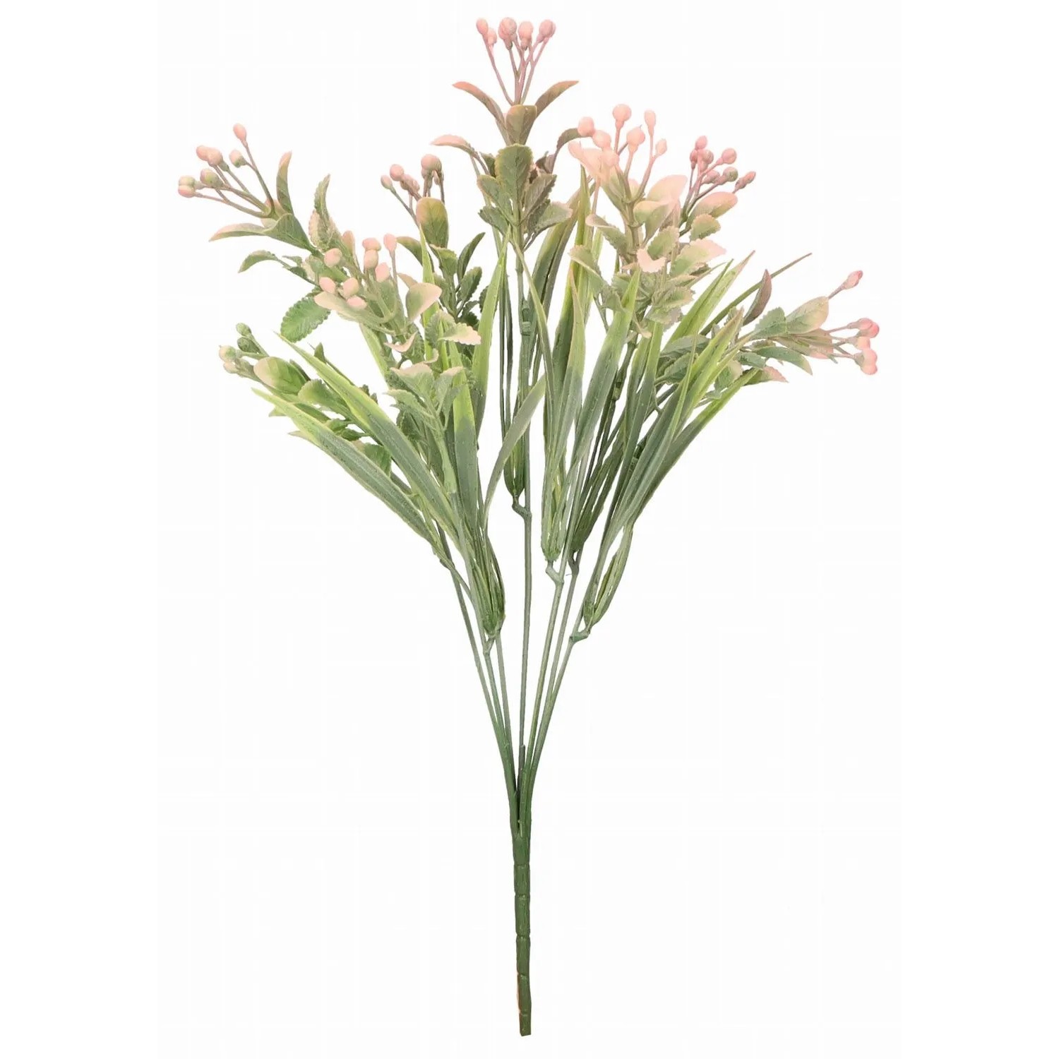 Bukiet dekoracyjny jasny róż - 38 cm