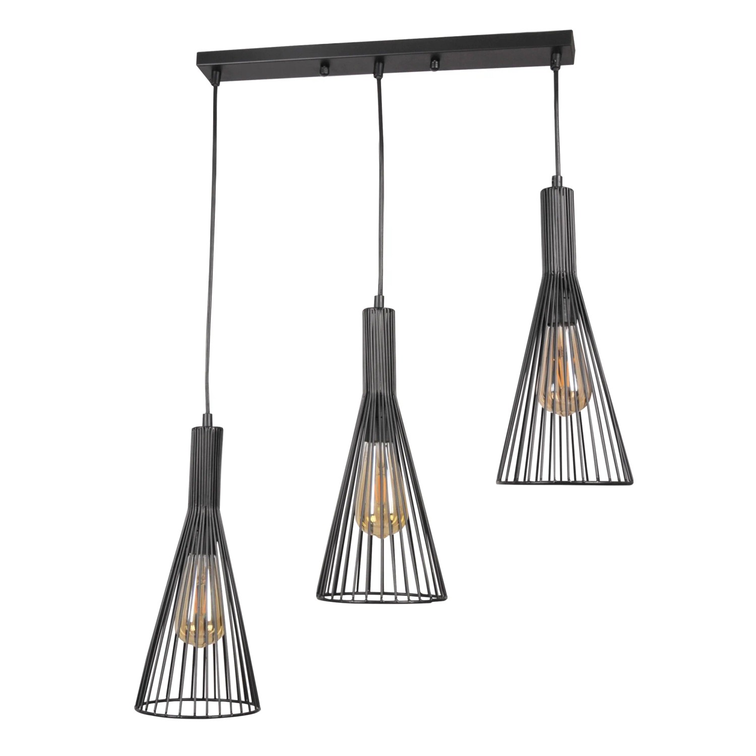 Goldlux Lampa wisząca Tiana 3x20W E27 czarna