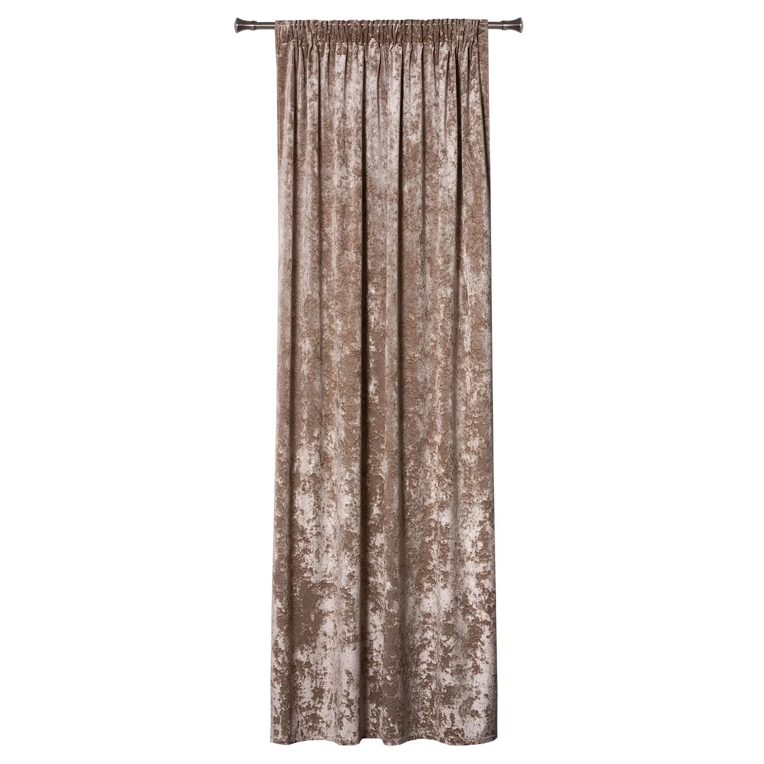 Zasłona FROSTY na taśmie 140 cm x 260 cm cappucino