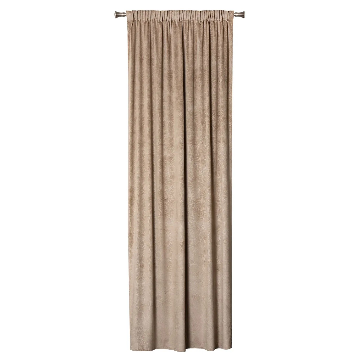 Zasłona BILO na taśmie 140 cm x 260 cm taupe