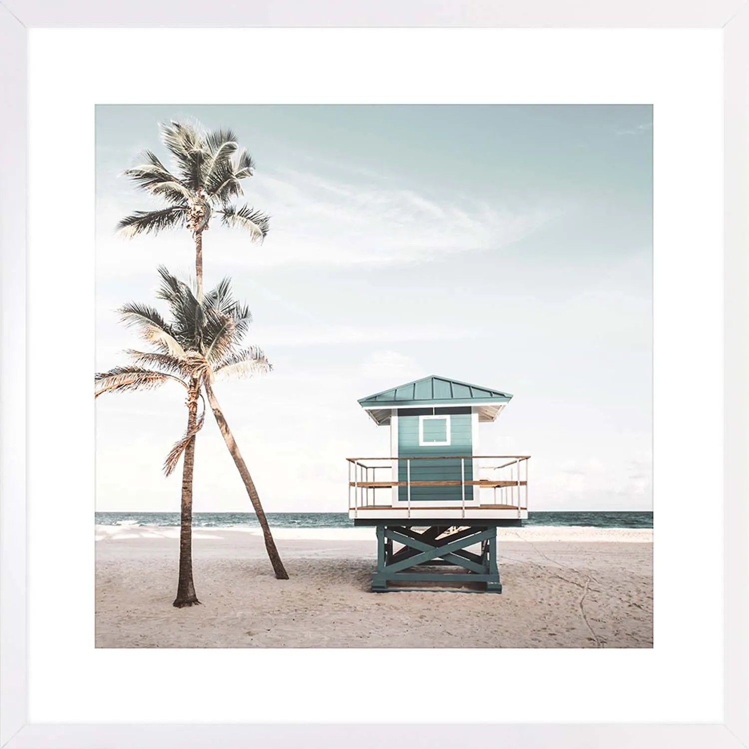 ARS LONGA Obraz LIFEGUARD TOWER 53 x 53 cm