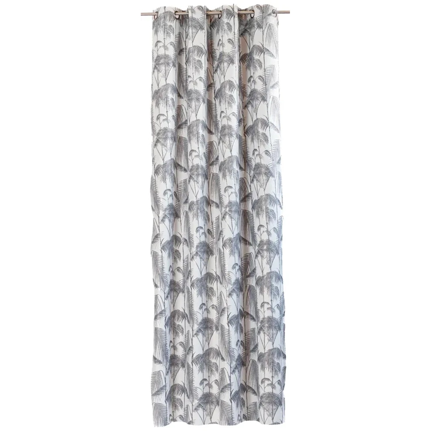 Zasłona BOLD CHIC na przelotkach 140 cm x 270 cm  szaro-srebrna
