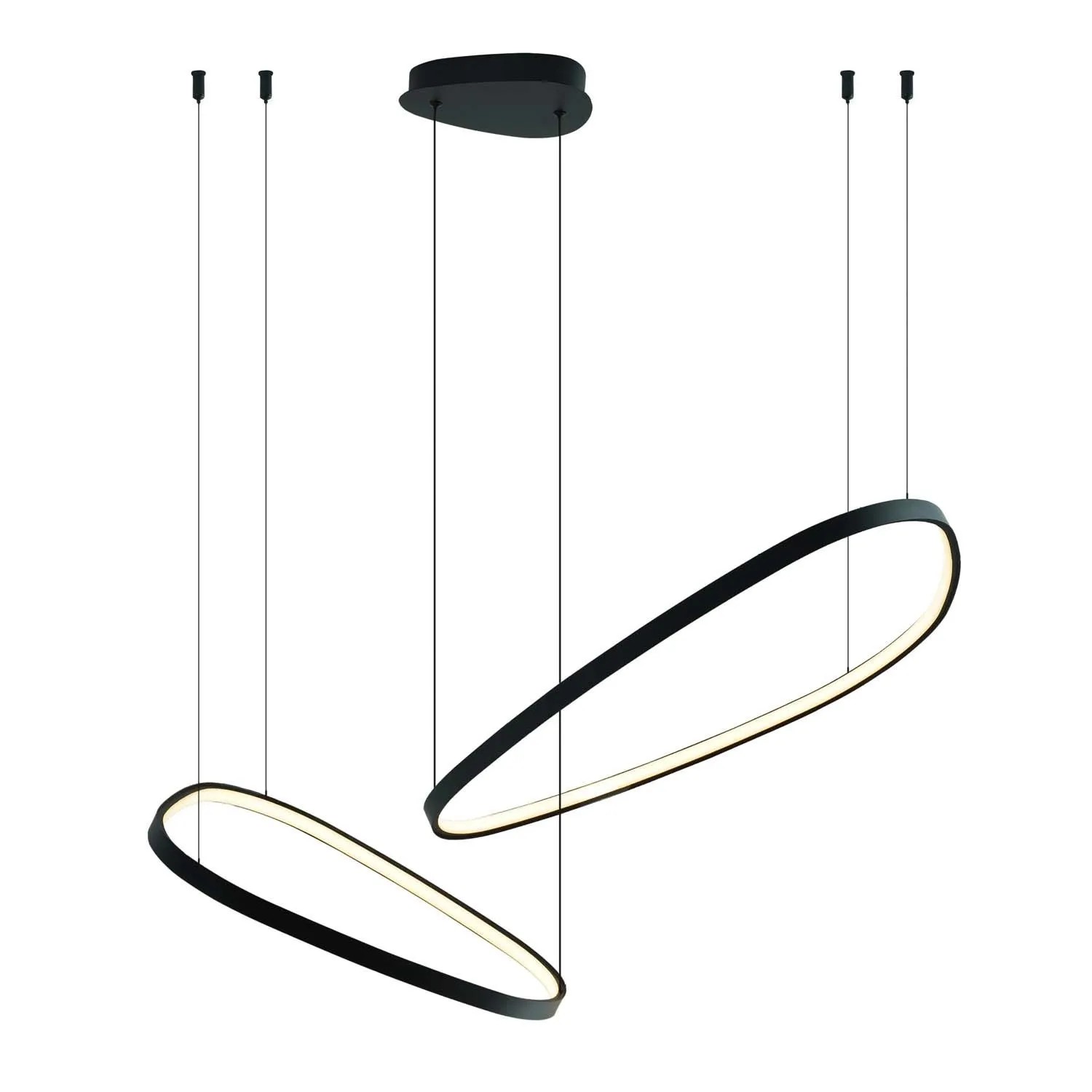 Goldlux Lampa wisząca LED MICHELLE 48W 4000K 7400lm czarna