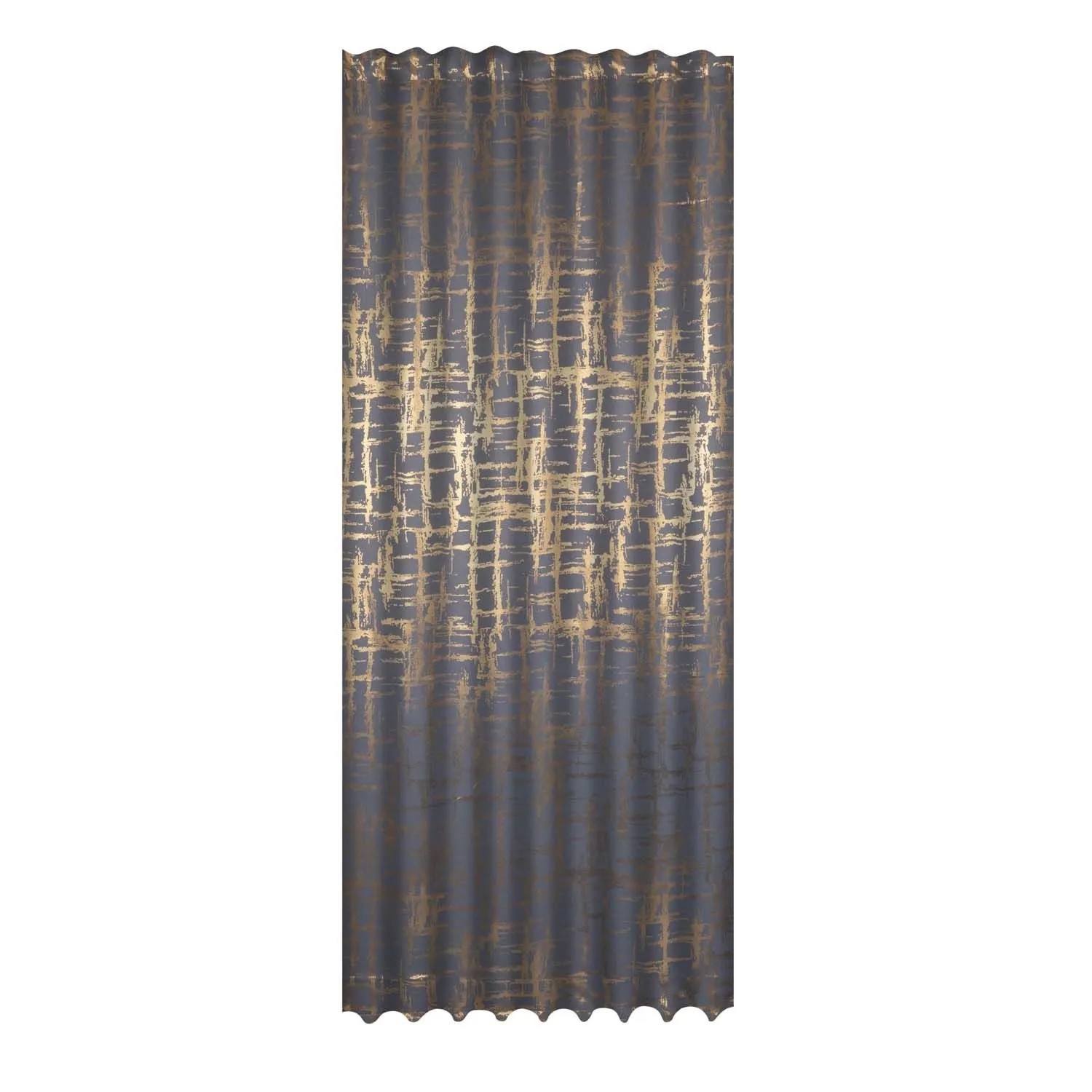 Splendid Zasłona PIXEL na taśmie szara 135 x 300 cm