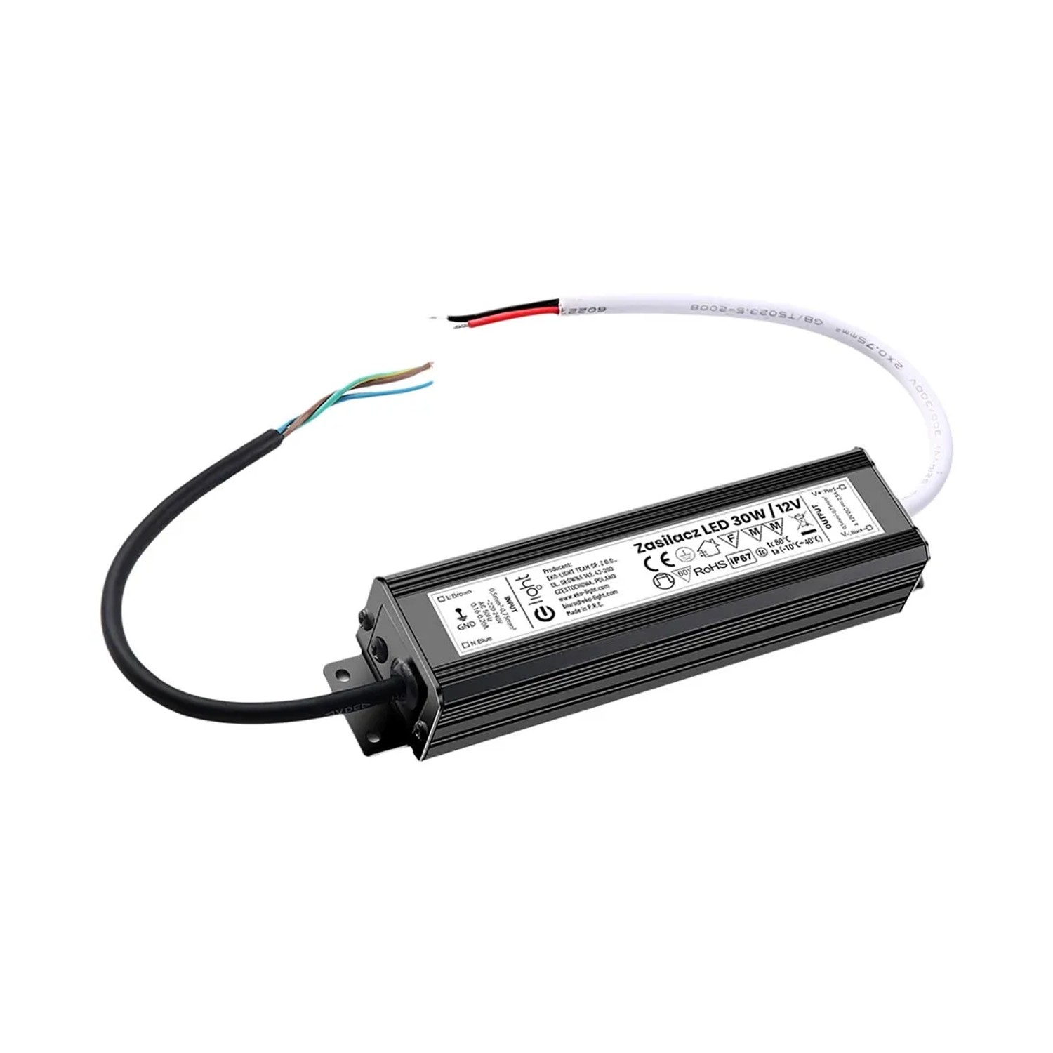 Zasilacz LED 12V/2,5A 30W IP67