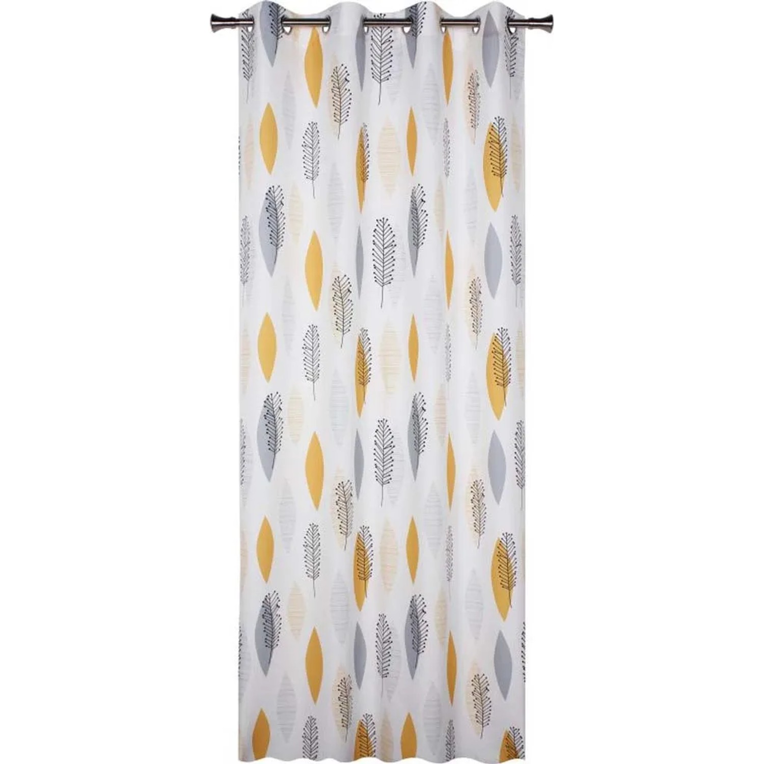 Zasłona ACOMA na przelotkach 140 cm x 260 cm musztardowa