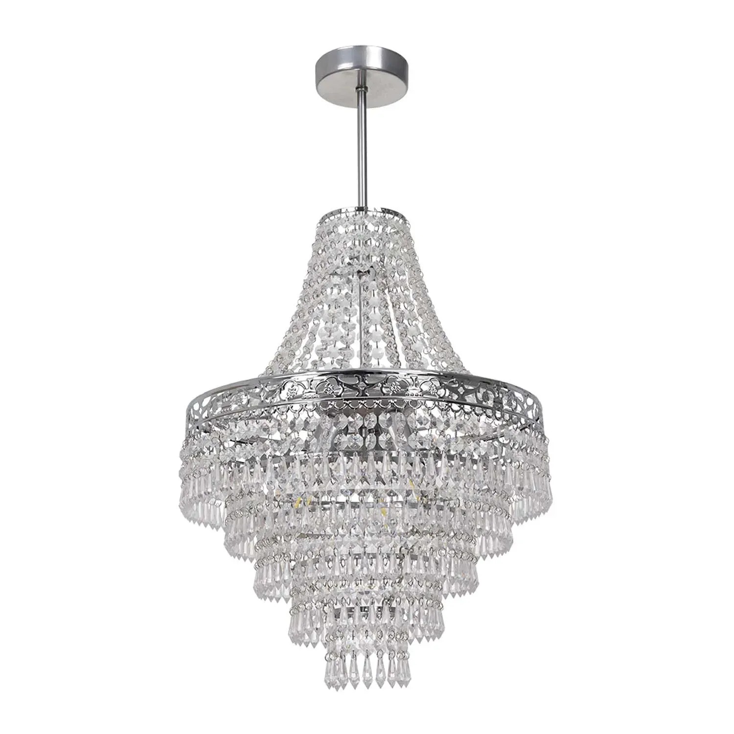 MiLAGRO Żyrandol Coral 3x15W LED E27 srebrny