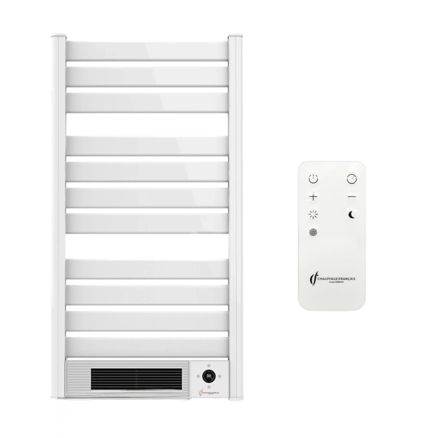 Sannover Grzejnik Lazienkowy Elektryczny Scienna z Dmuchawą Omiros 2000 W Biały