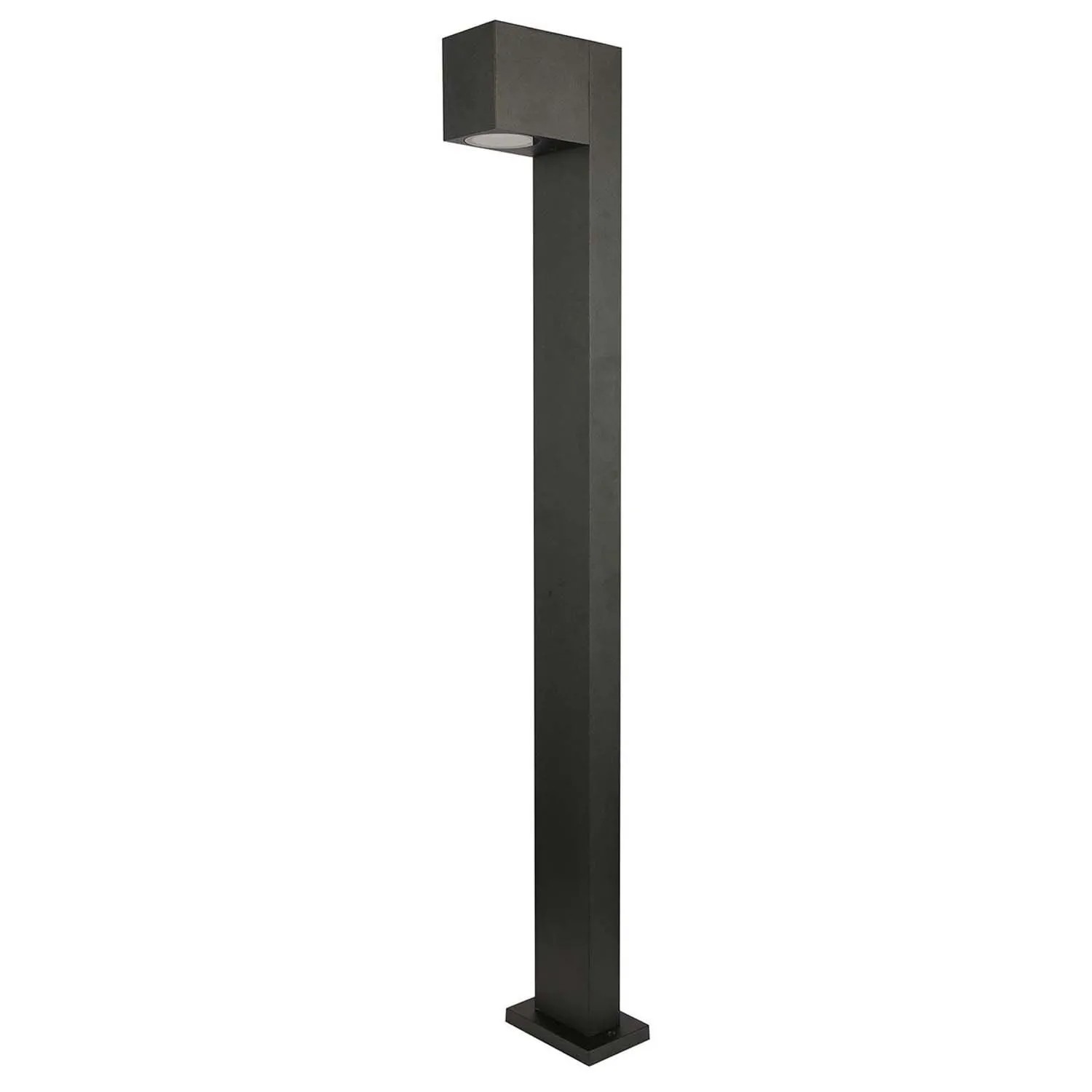Goldlux Lampa ogrodowa słupek BOSTON kwadrat 1xGU10 max.10W IP54 wys.80cm czarny