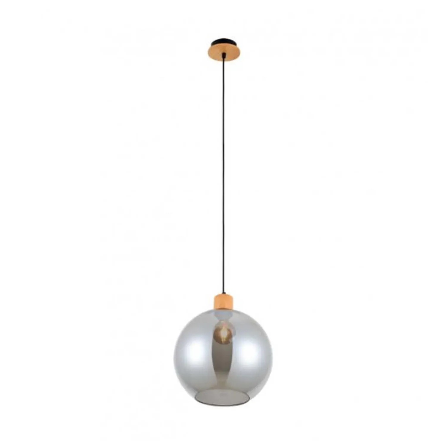 Italux Lampa wisząca Potan 1xE27 25W drewno