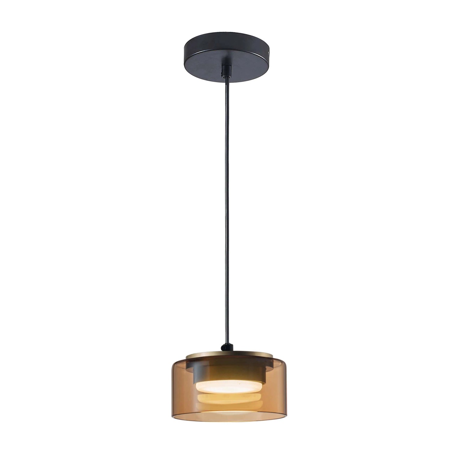 Goldlux Lampa wisząca glass Ofelia 1x max. 10W GX53 bursztynowa