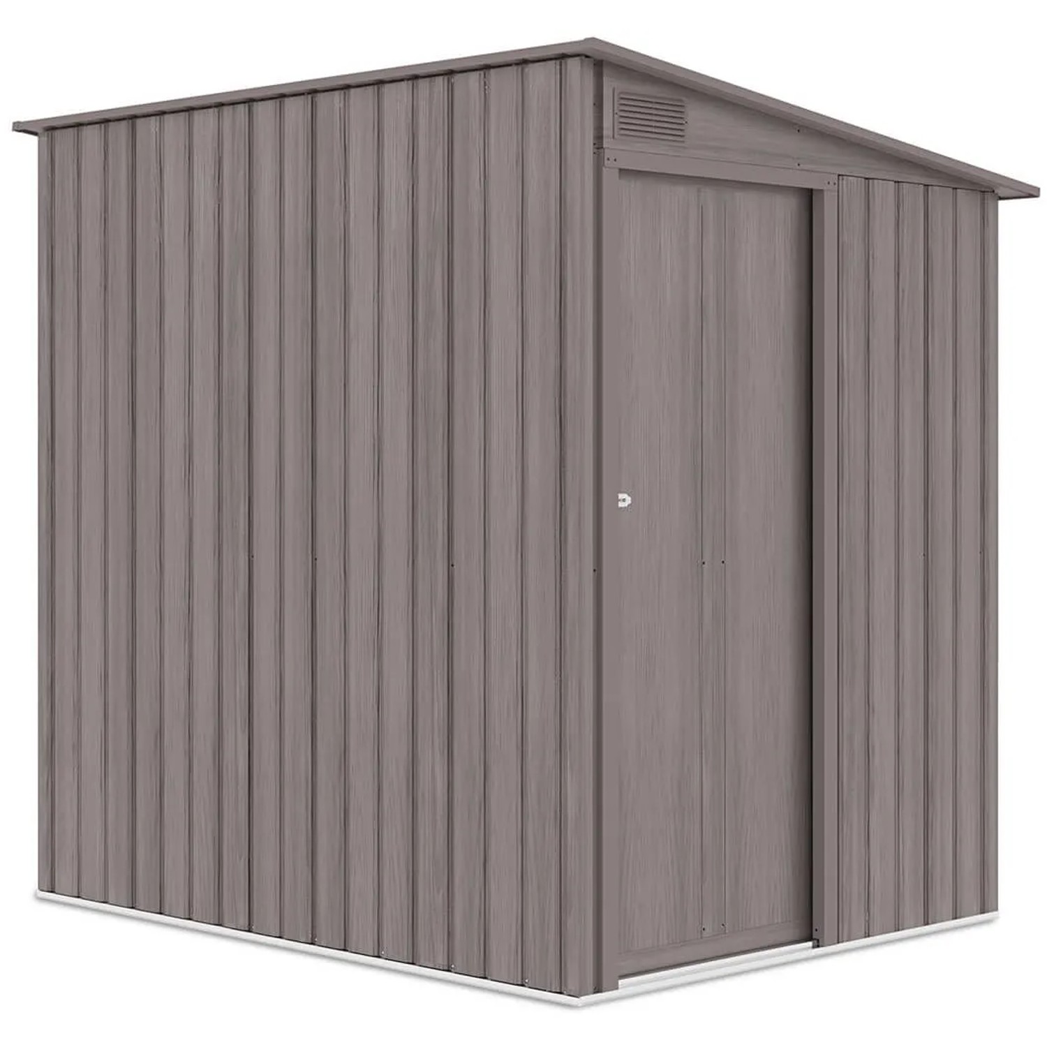 Domek ogrodowy metalowy Jasper Light Wood - 150x194 cm, wys. 187 cm