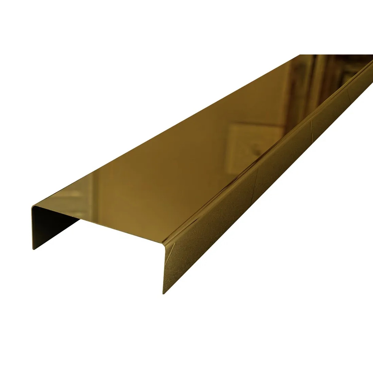 Listwa ze stali nierdzewnej Gold 2 cm x 0,6 cm x 270 cm