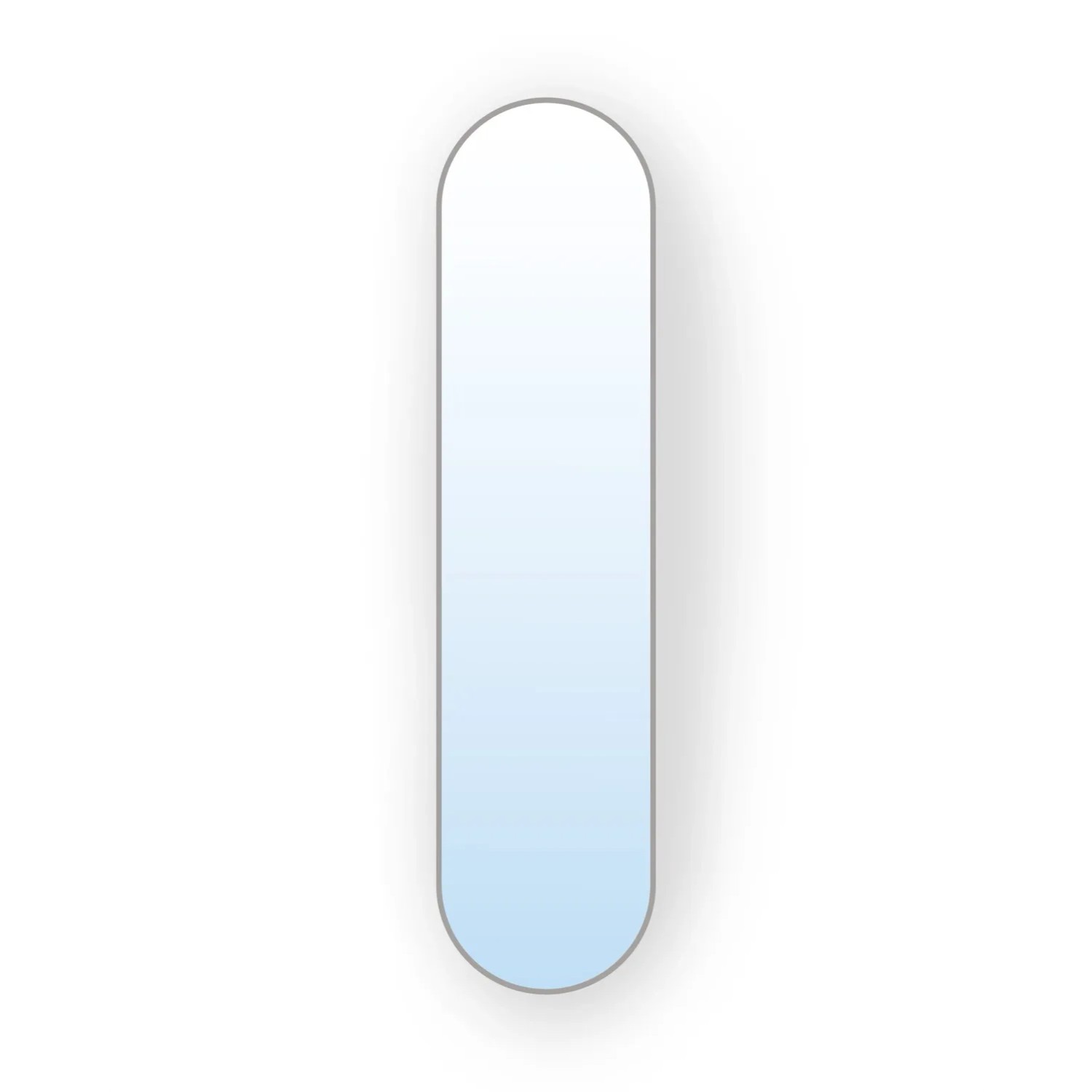 Lustro Pastille Srebrne Oval 140x60