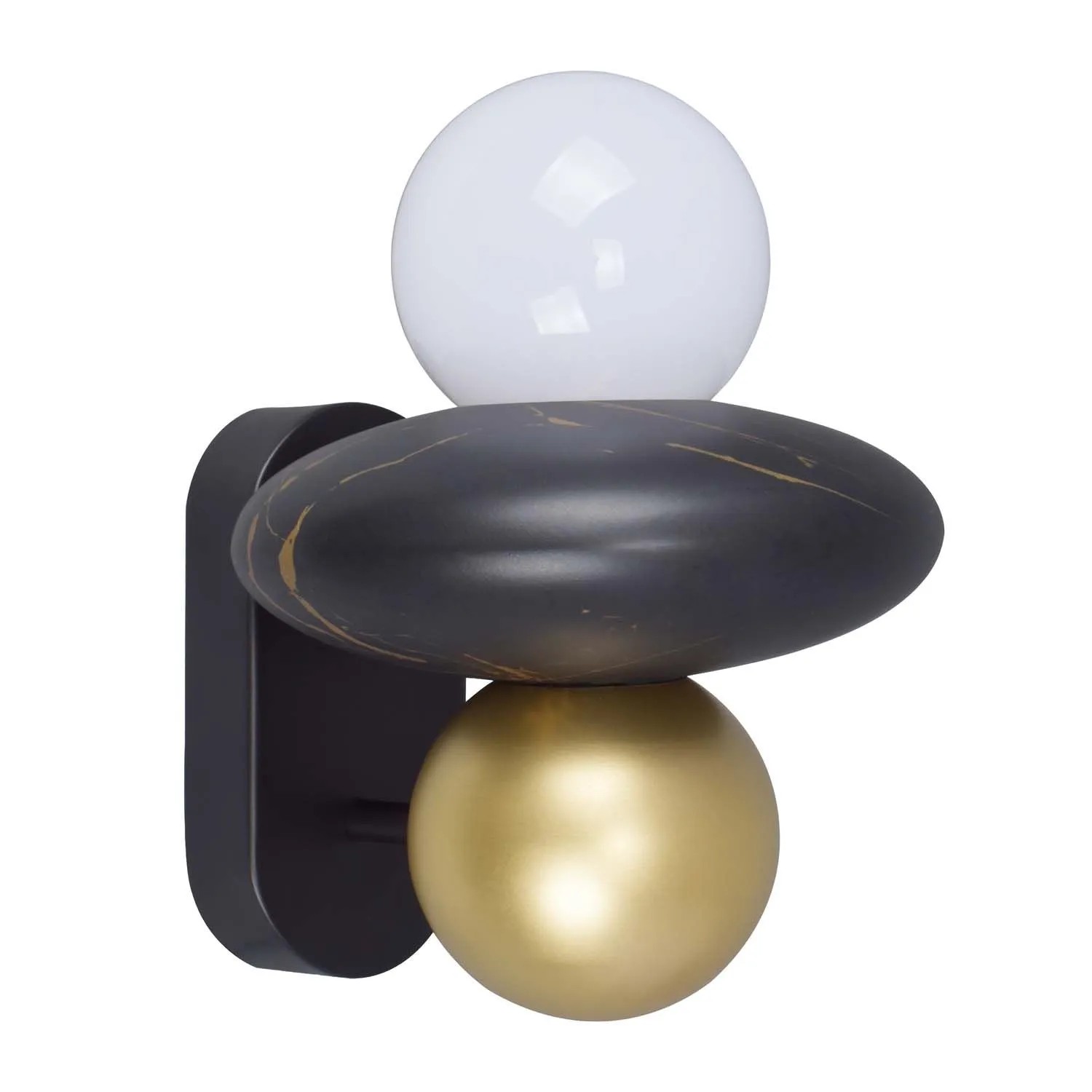 Goldlux Kinkiet MARBLE 1xE27 6W czarno-złoty
