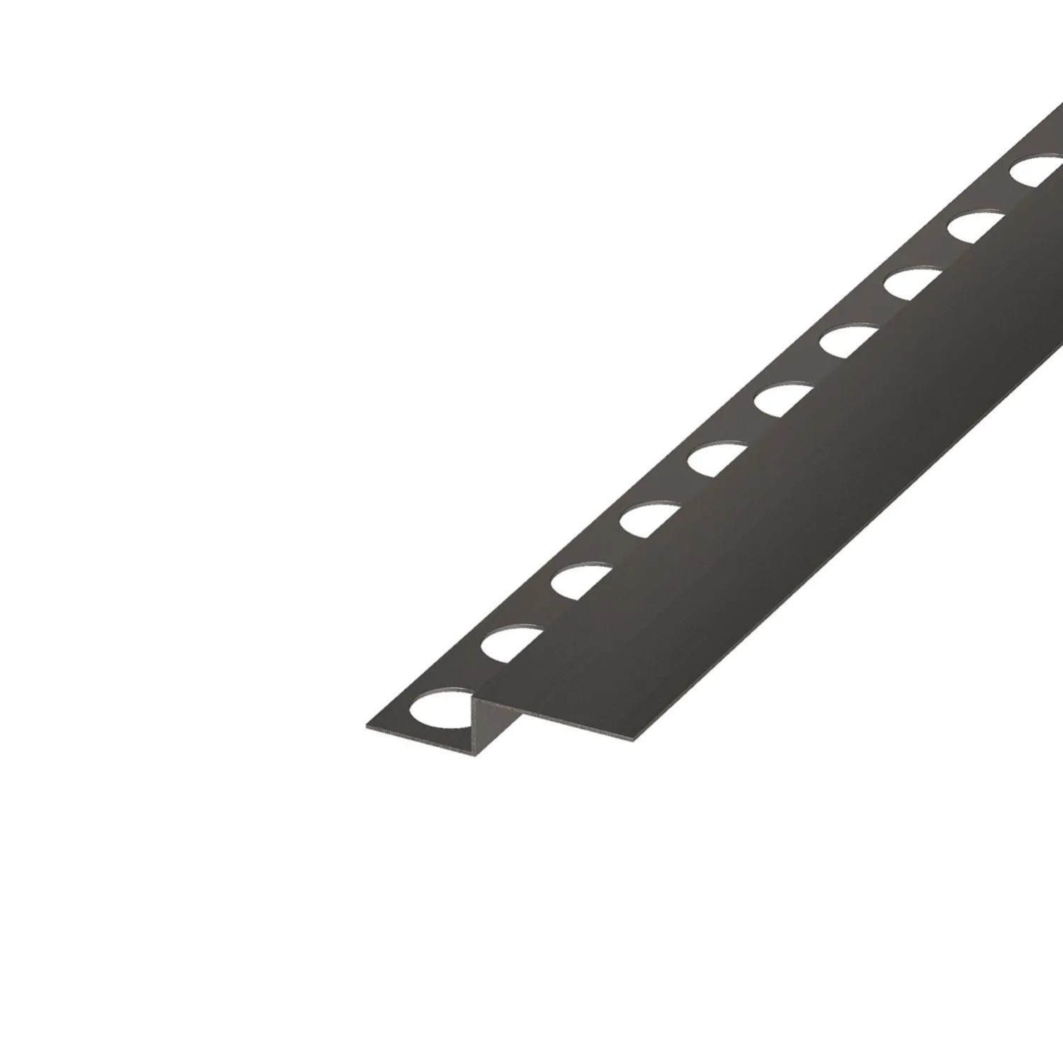 Eviso Listwa czołowa brodzikowa gun metal 130 cm