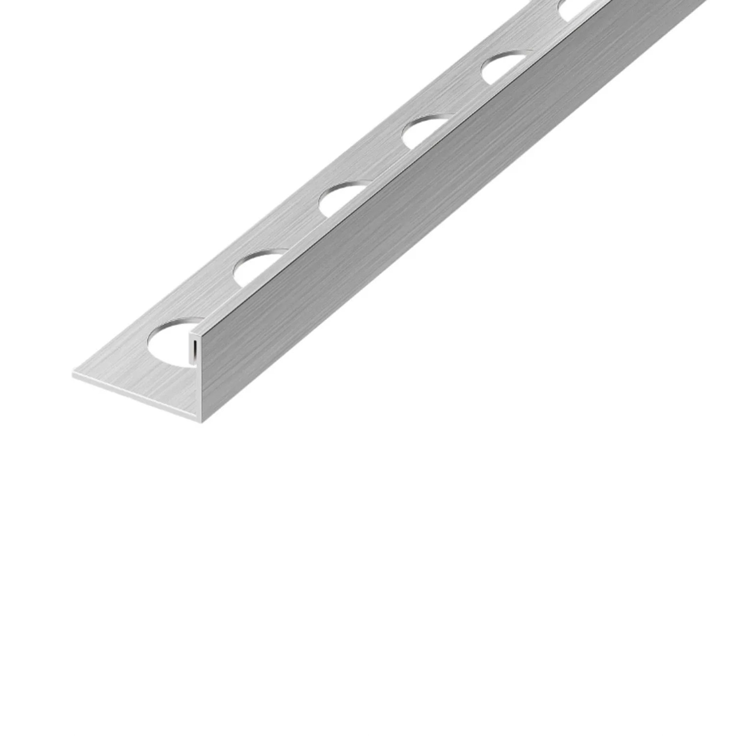 Eviso Listwa wykończeniowa L srebrny szczotkowany 10,5 x 2700 mm