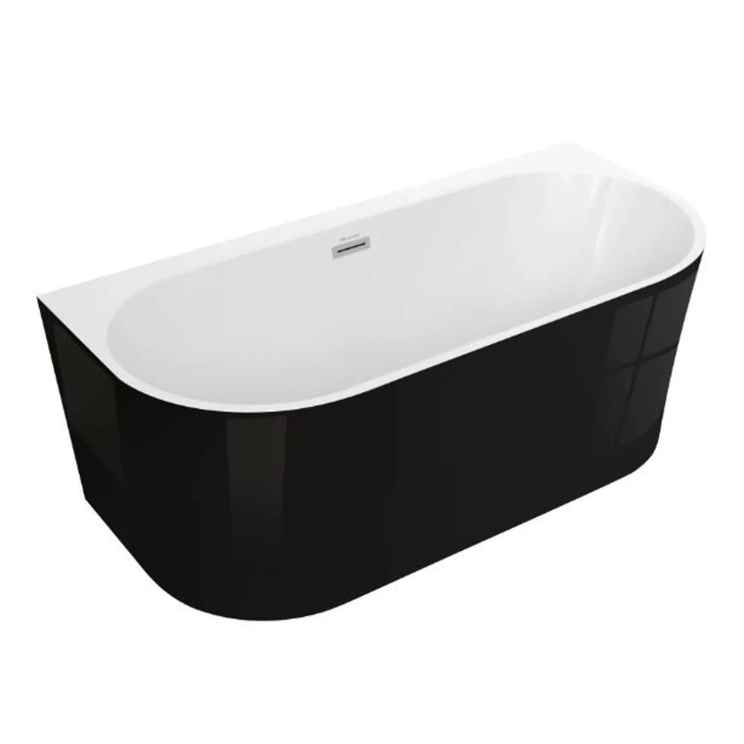 Wanna Pari 170 wolnostojąca czarna biały 170 x 75