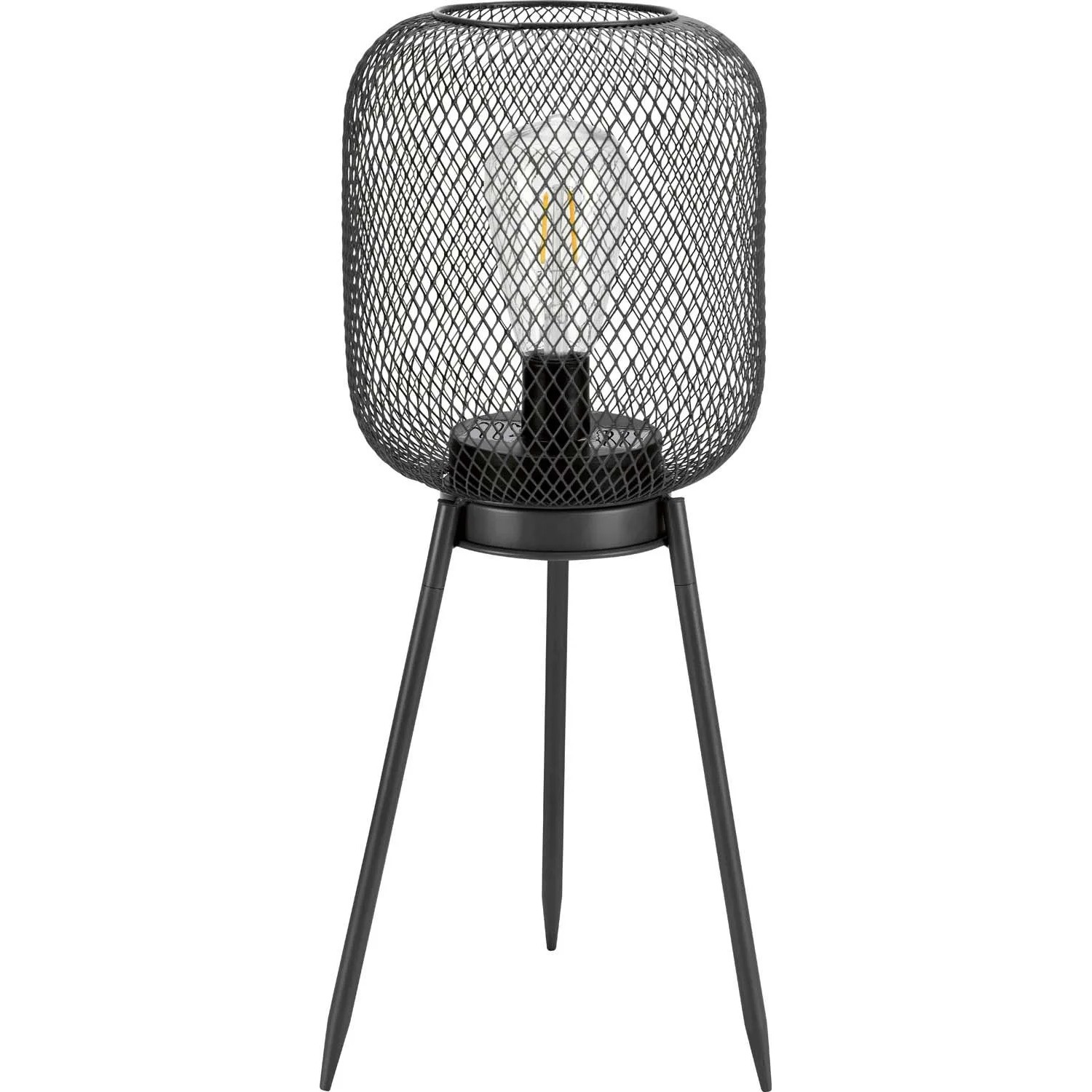 Lampa solarna stojąca na nóżkach wys. max. 68 cm IP44 metalowa czarna