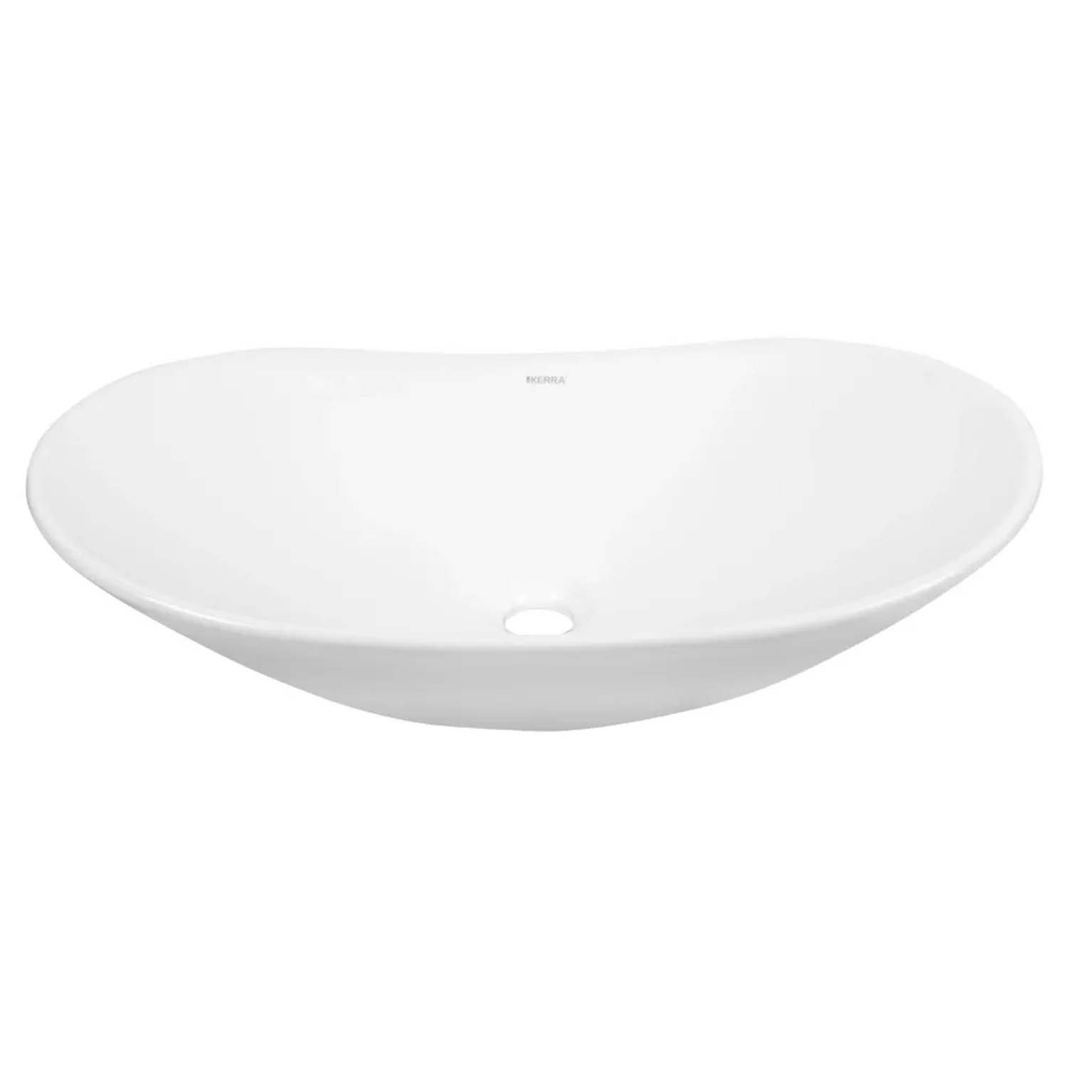 Kerra Umywalka KR-781 nablatowa ceramiczna biała