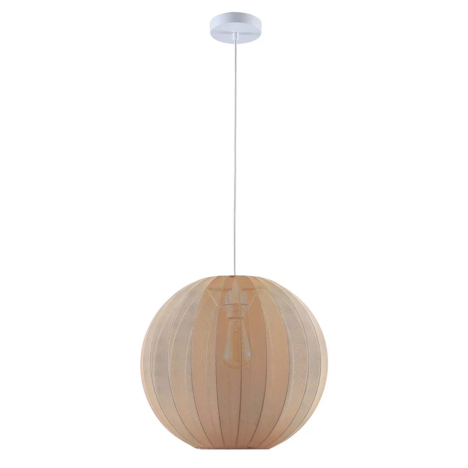 Goldlux Lampa wisząca SENSAI 1xE27 max. 10W LED śr. 40 cm beżowa